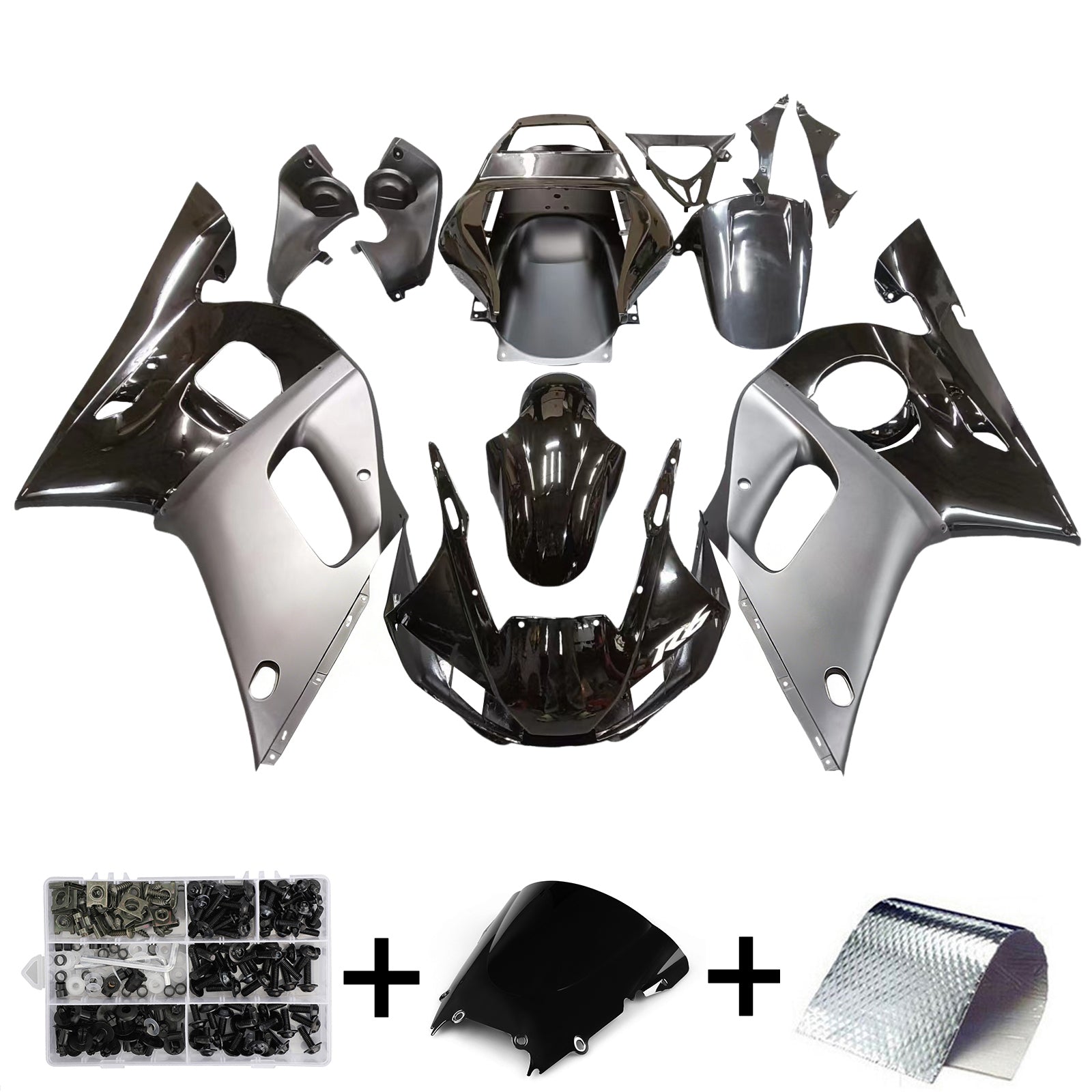 Zestaw owiewki Amotopart do Yamaha YZF R6 YZF-R6 1998-2002 2001 2000 1999 Generic