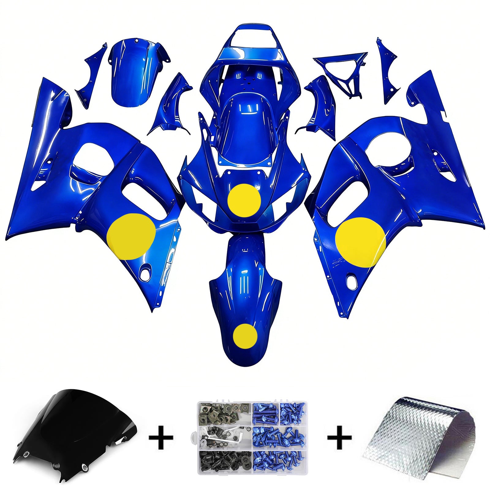 Kit de carénage Amotopart pour Yamaha YZF 600 R6 1998-2002 Générique