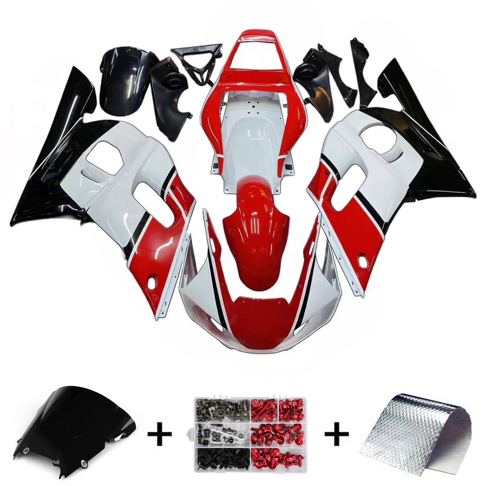 Kit de carénage Amotopart pour Yamaha YZF 600 R6 1998-2002 Générique