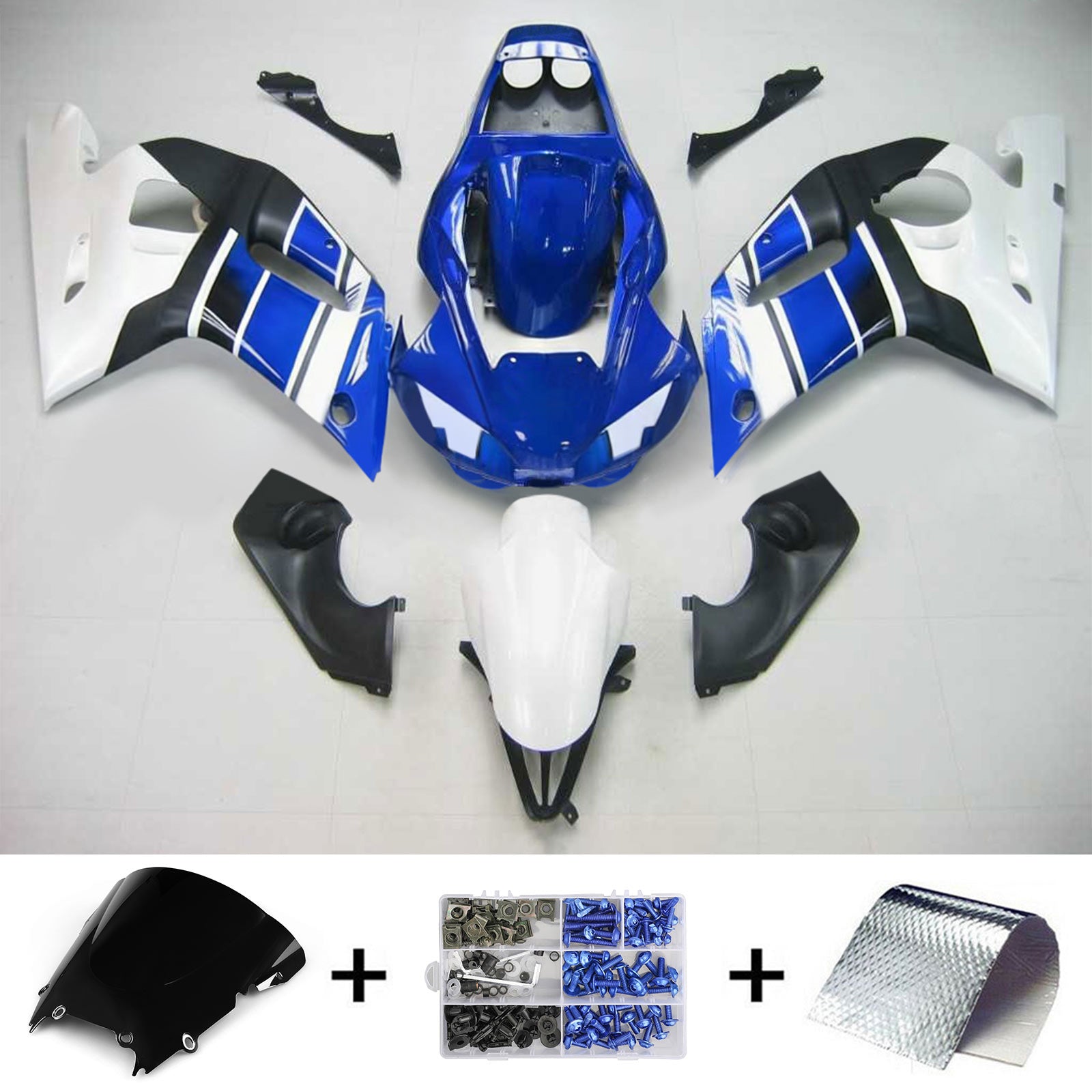 Kit de carénage Amotopart pour Yamaha YZF 600 R6 1998-2002 Générique