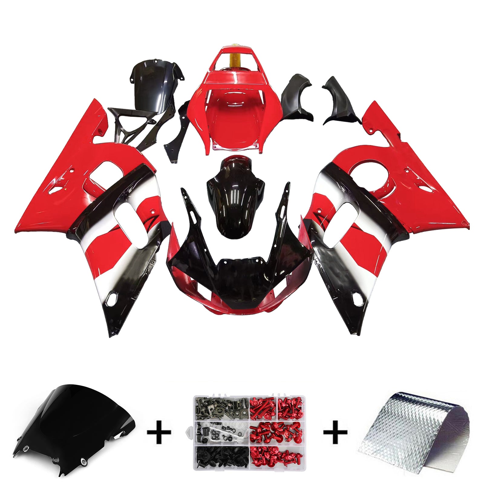Kit de carénage Amotopart pour Yamaha YZF 600 R6 1998-2002 Générique