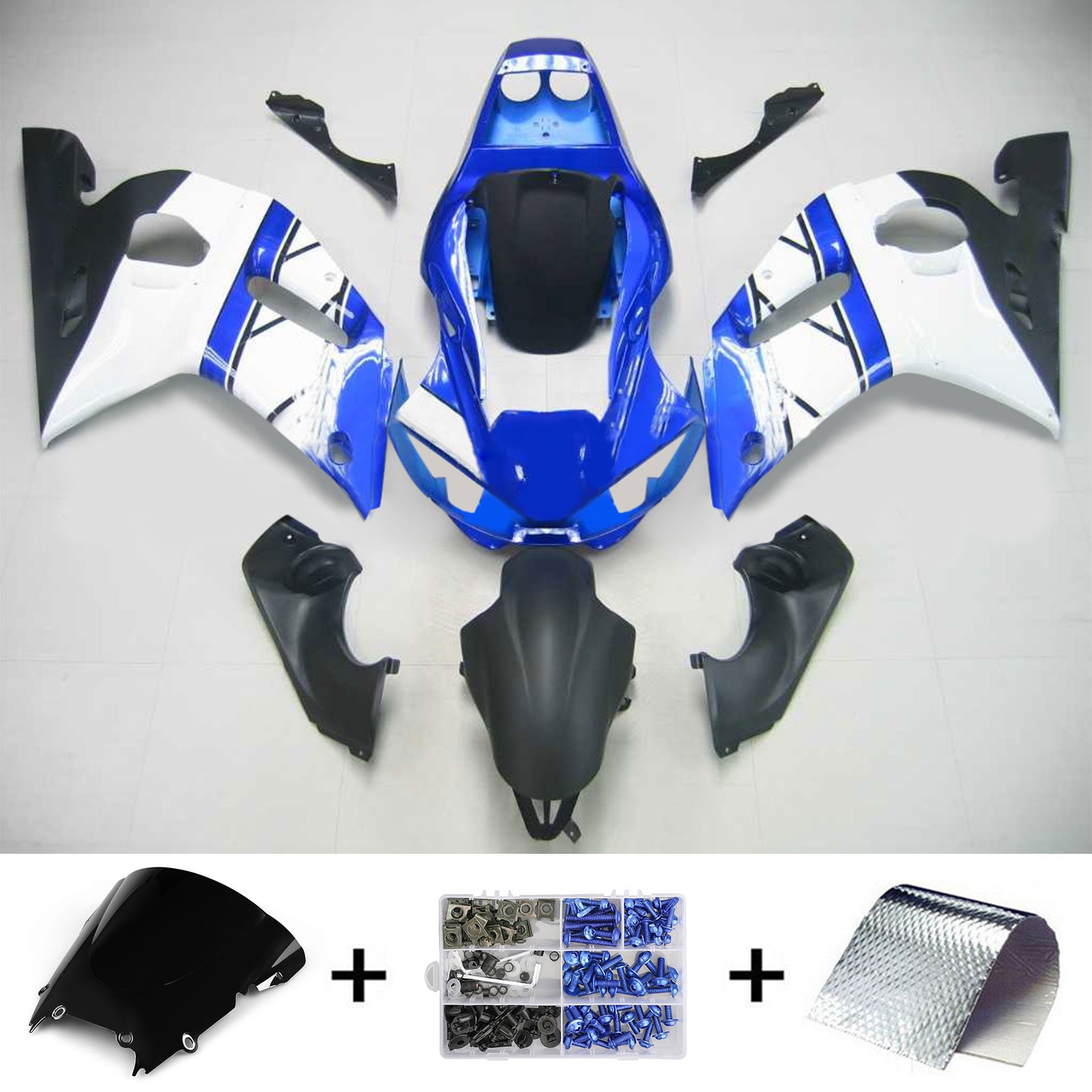 Kit de carénage Amotopart pour Yamaha YZF 600 R6 1998-2002 Générique