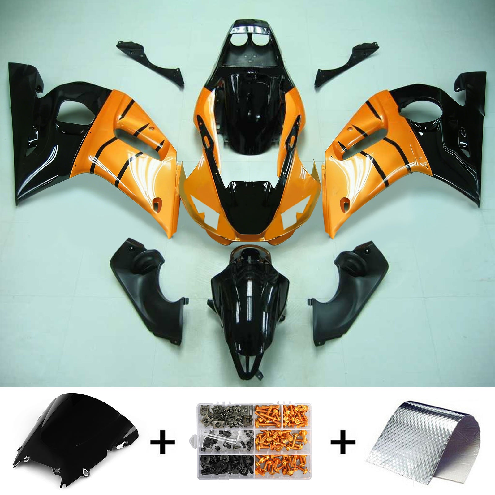 Kit de carénage Amotopart pour Yamaha YZF 600 R6 1998-2002 Générique