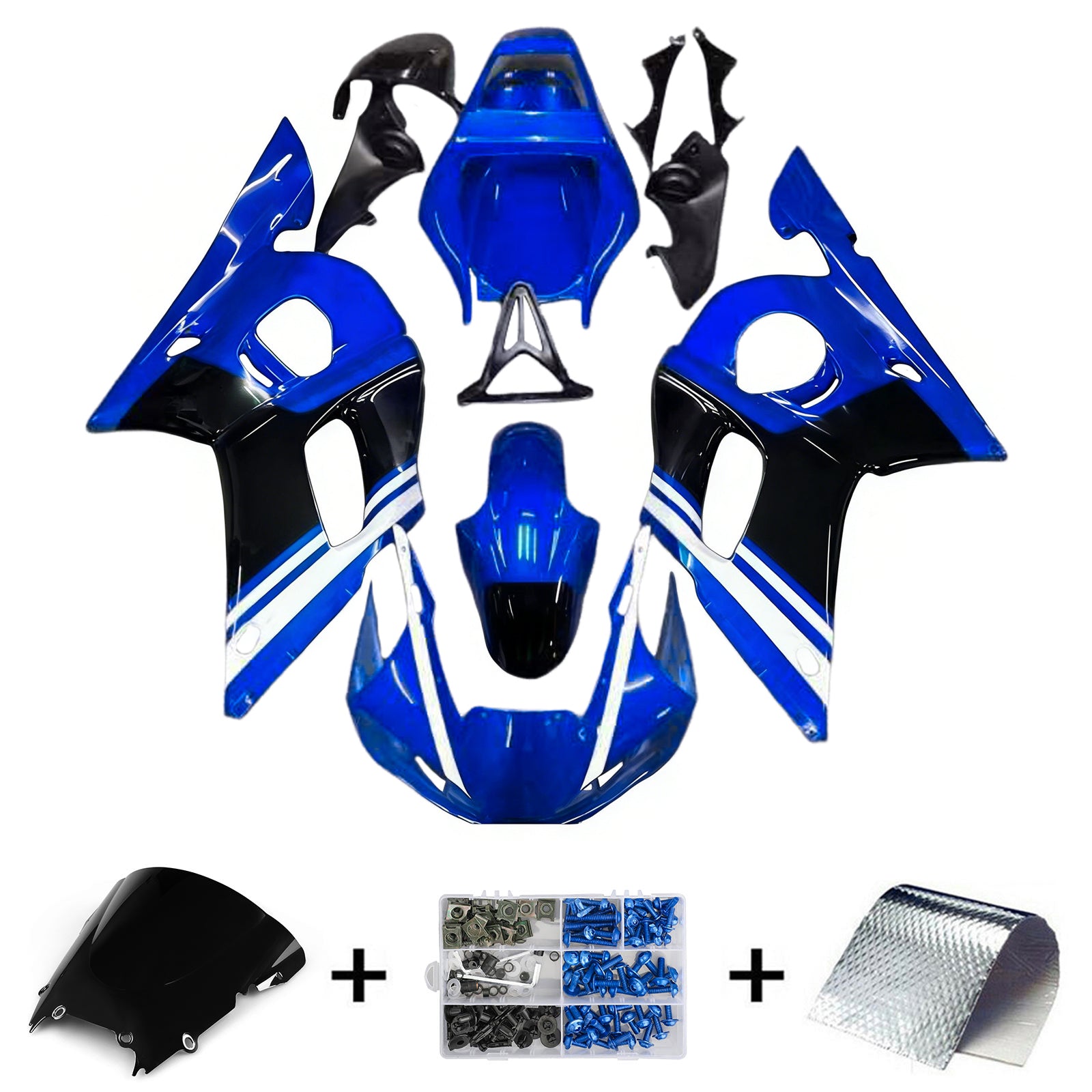 Kit de carénage Amotopart pour Yamaha YZF 600 R6 1998-2002 Générique