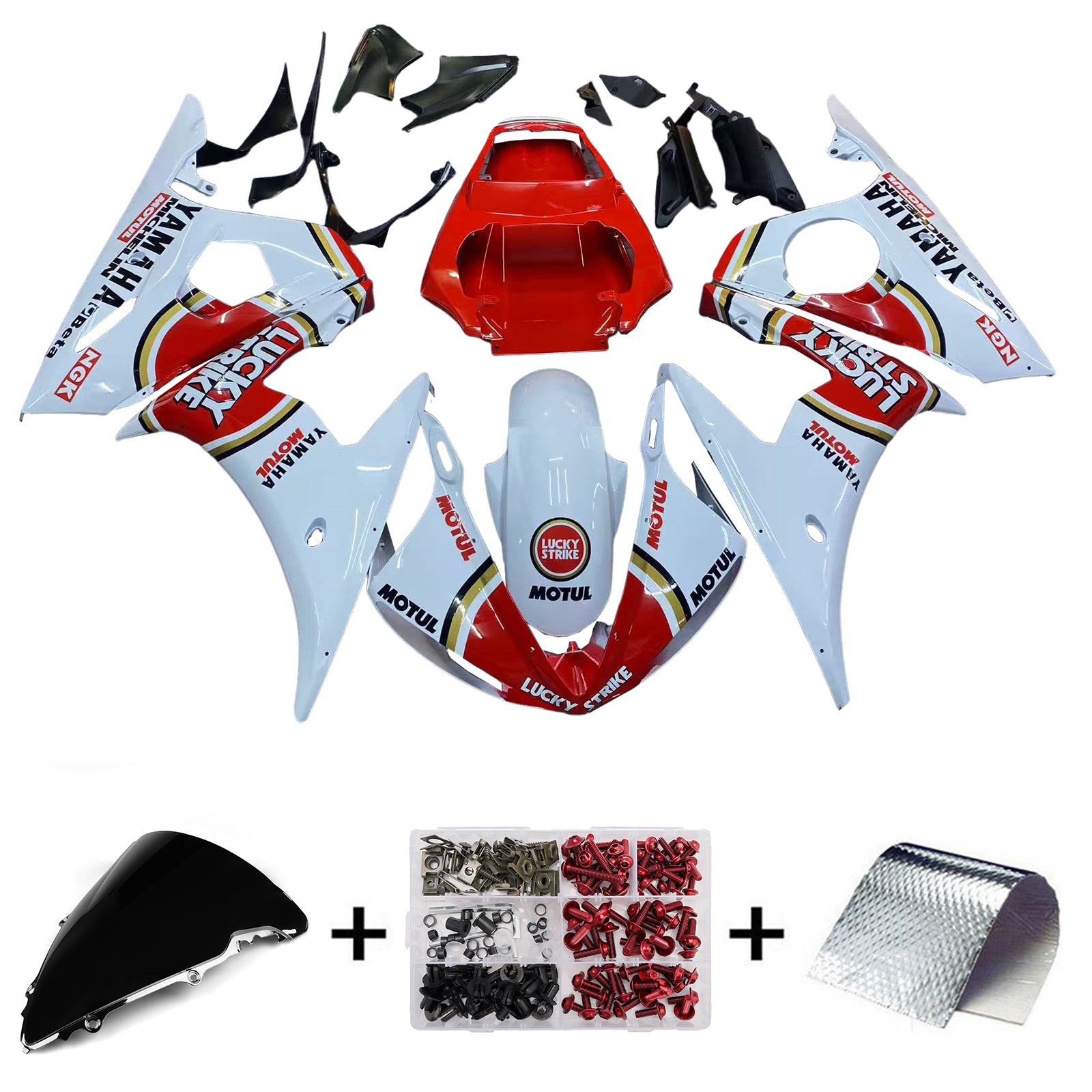 Carrosserie-injektiovirhepakkaus Yamaha YZF 600 R6 2003-2004 R6S 2006-2009