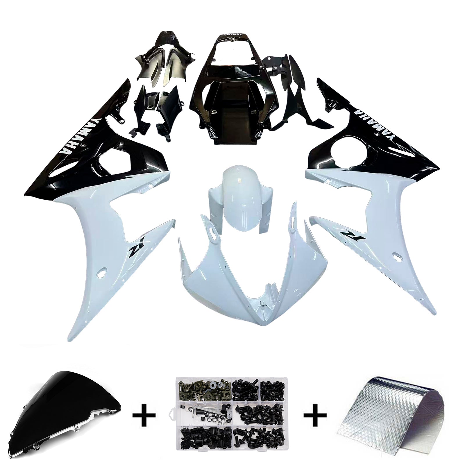 Kit de carénage d'injection de carrosserie pour yamaha yzf 600 R6 2003-2004 R6S 2006-2009