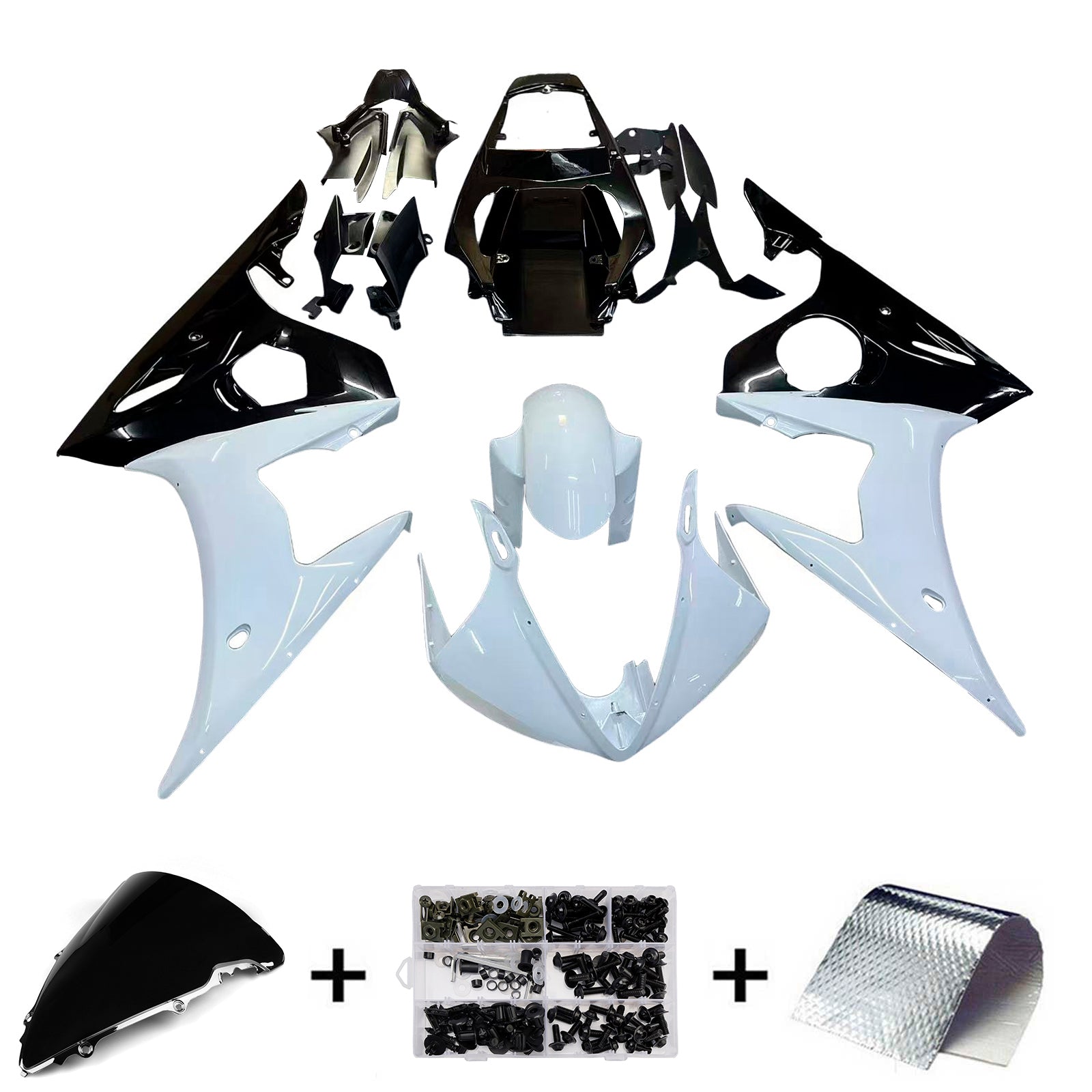 Carrosserie Injectie Kuipset voor Yamaha Yzf 600 R6 2003-2004 R6S 2006-2009