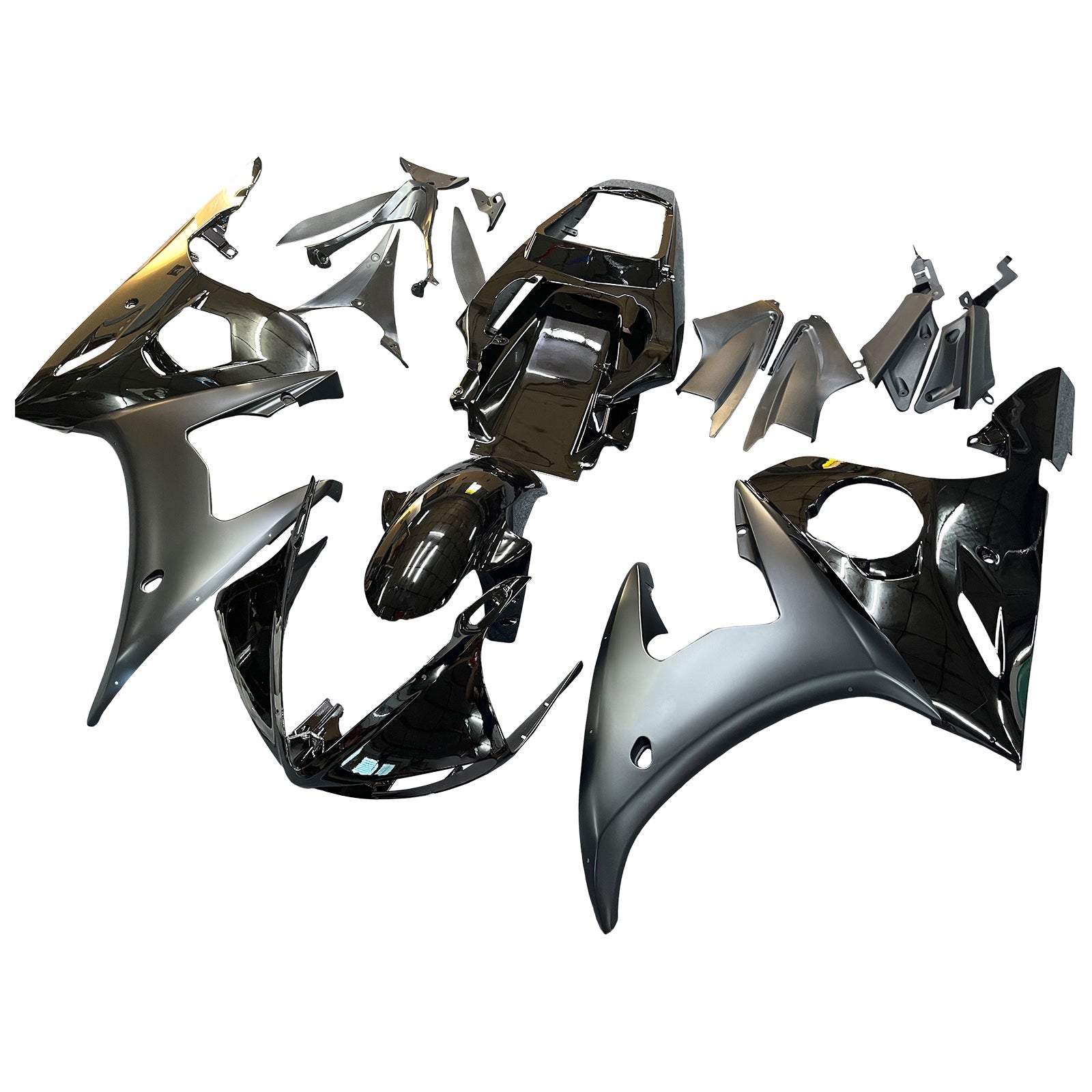 Kit de carénage Amotopart pour YAMAHA YZF-R6 YZF R6 2003-2004 Noir Générique