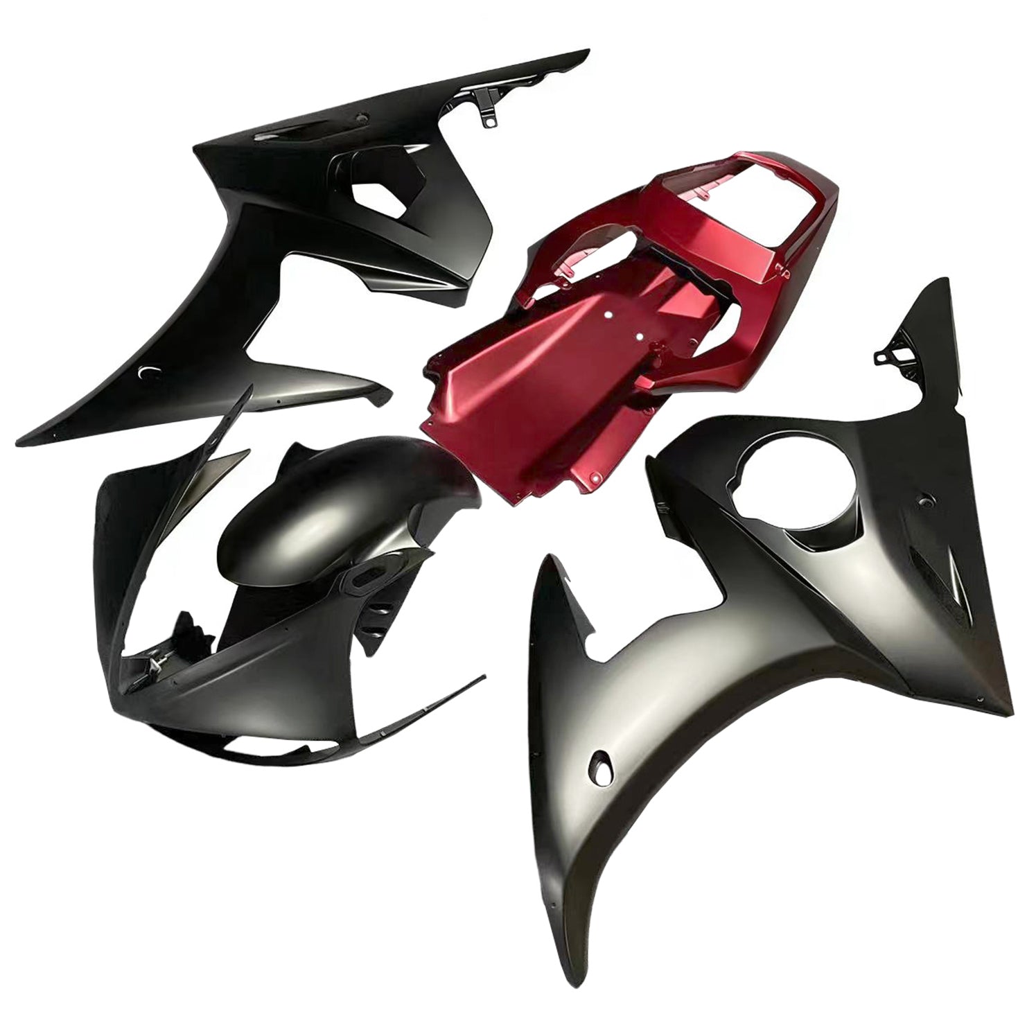 Kit de carénage Amotopart pour Yamaha YZF 600 R6 2003-2004 R6S 2006-2009