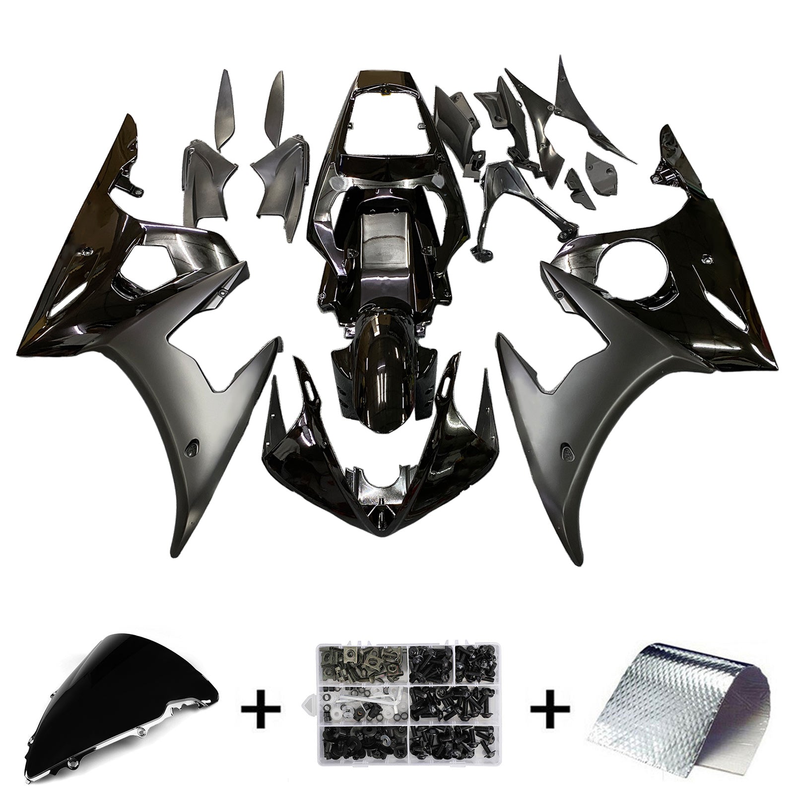 Kit de carénage Amotopart pour Yamaha YZF 600 R6 2003-2004 R6S 2006-2009