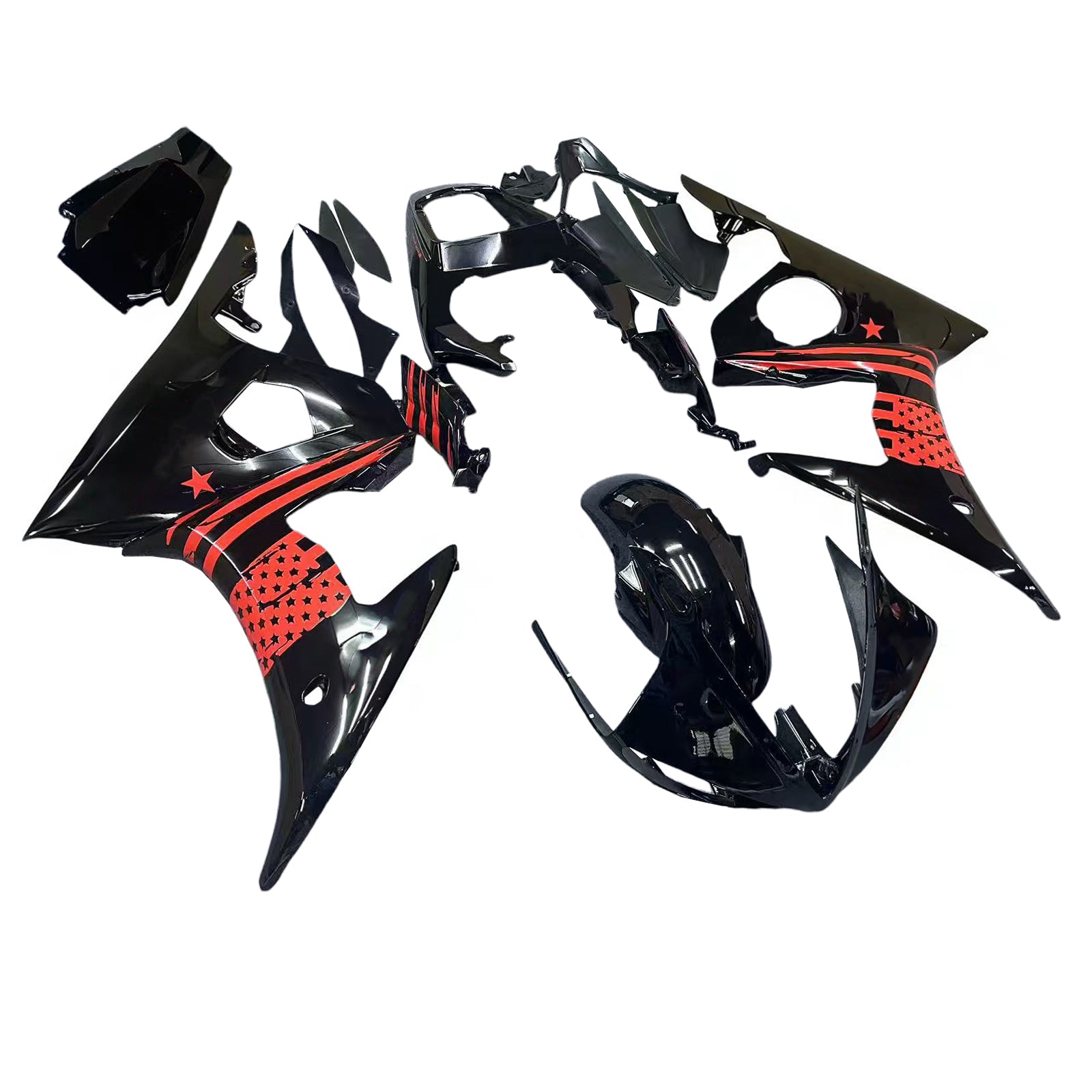 Kit de carénage Amotopart pour Yamaha YZF 600 R6 2003-2004 R6S 2006-2009