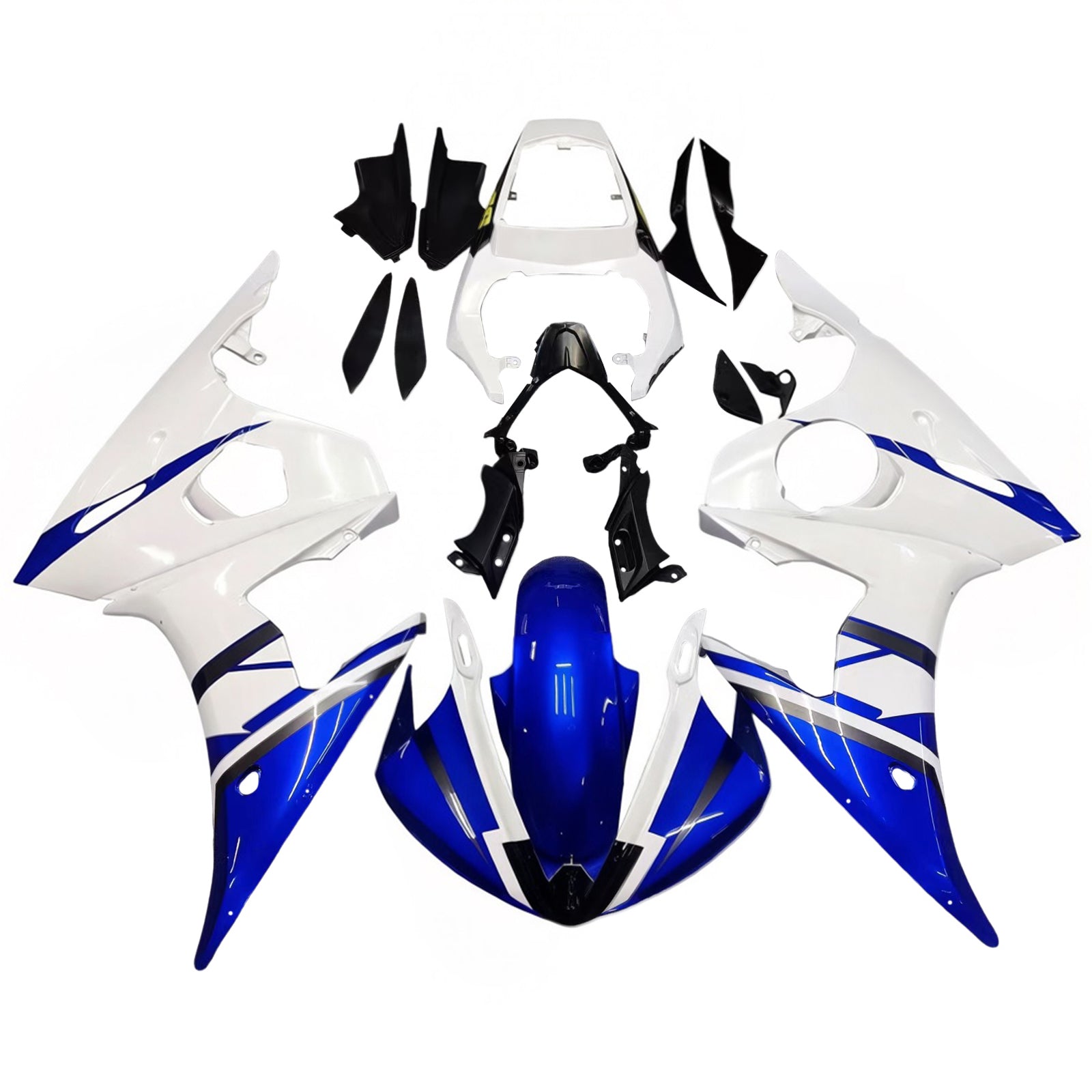 Amotopart Kit Carénage Yamaha YZF-R6 2005 Carrosserie