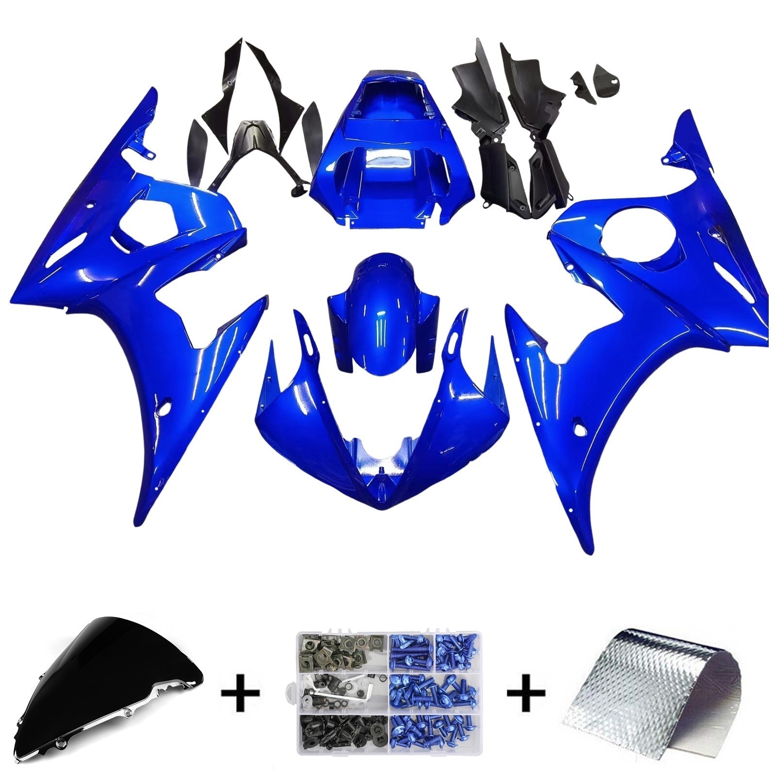 Zestaw owiewki wtrysku, plastikowy korpus ABS dla Yamaha YZF 600 R6 2005