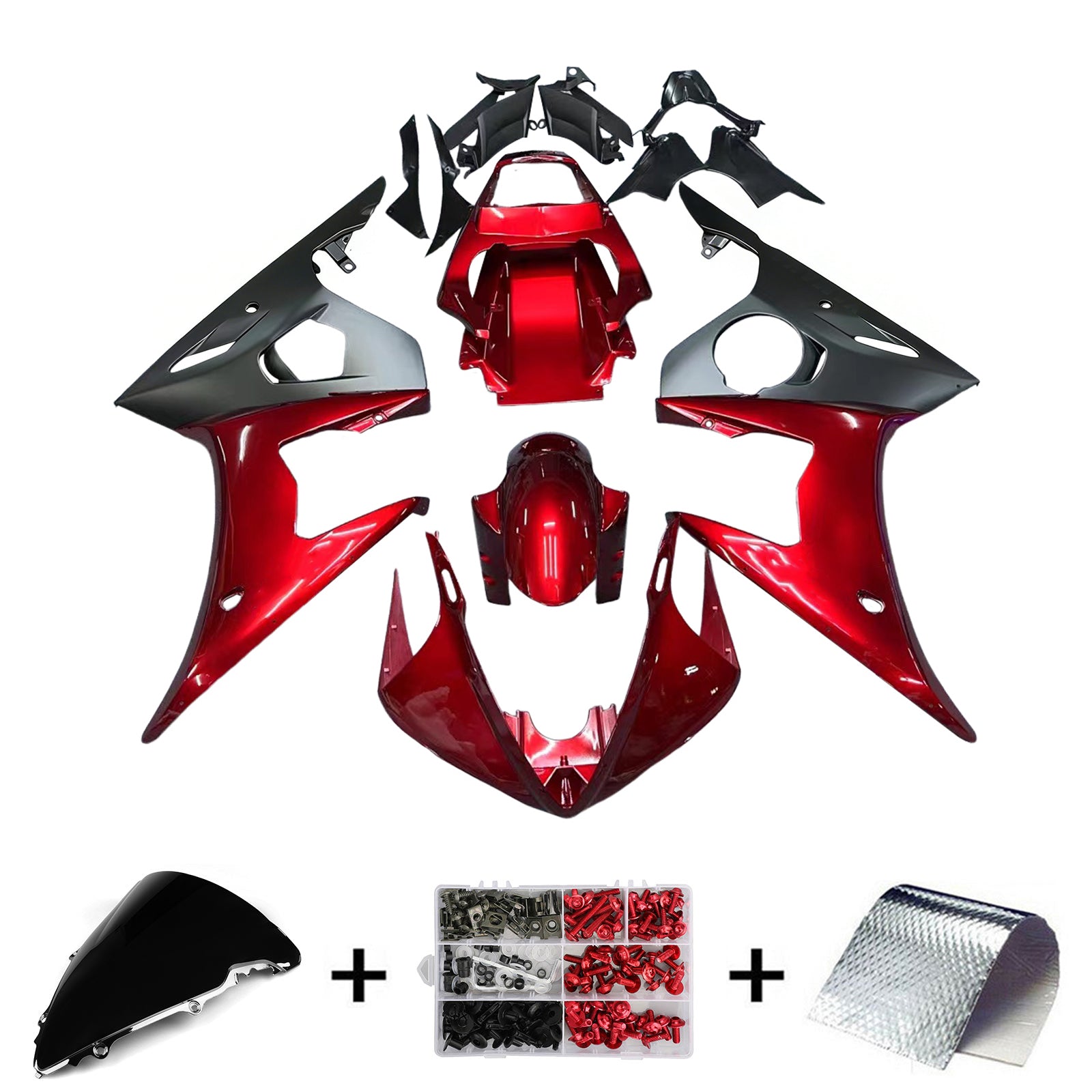 Kit de carénage Amotopart pour Yamaha YZF 600 R6 2005 générique