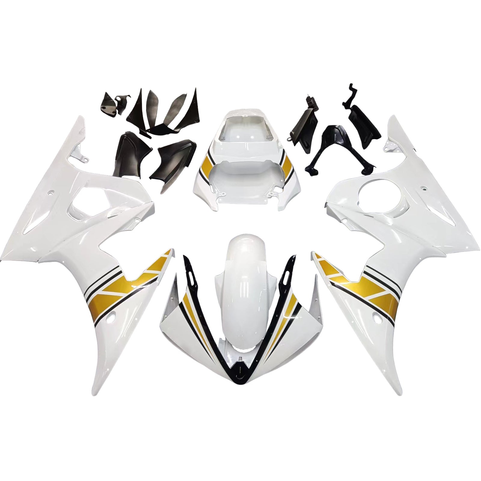 Kit de carénage Amotopart pour Yamaha YZF 600 R6 2005 générique
