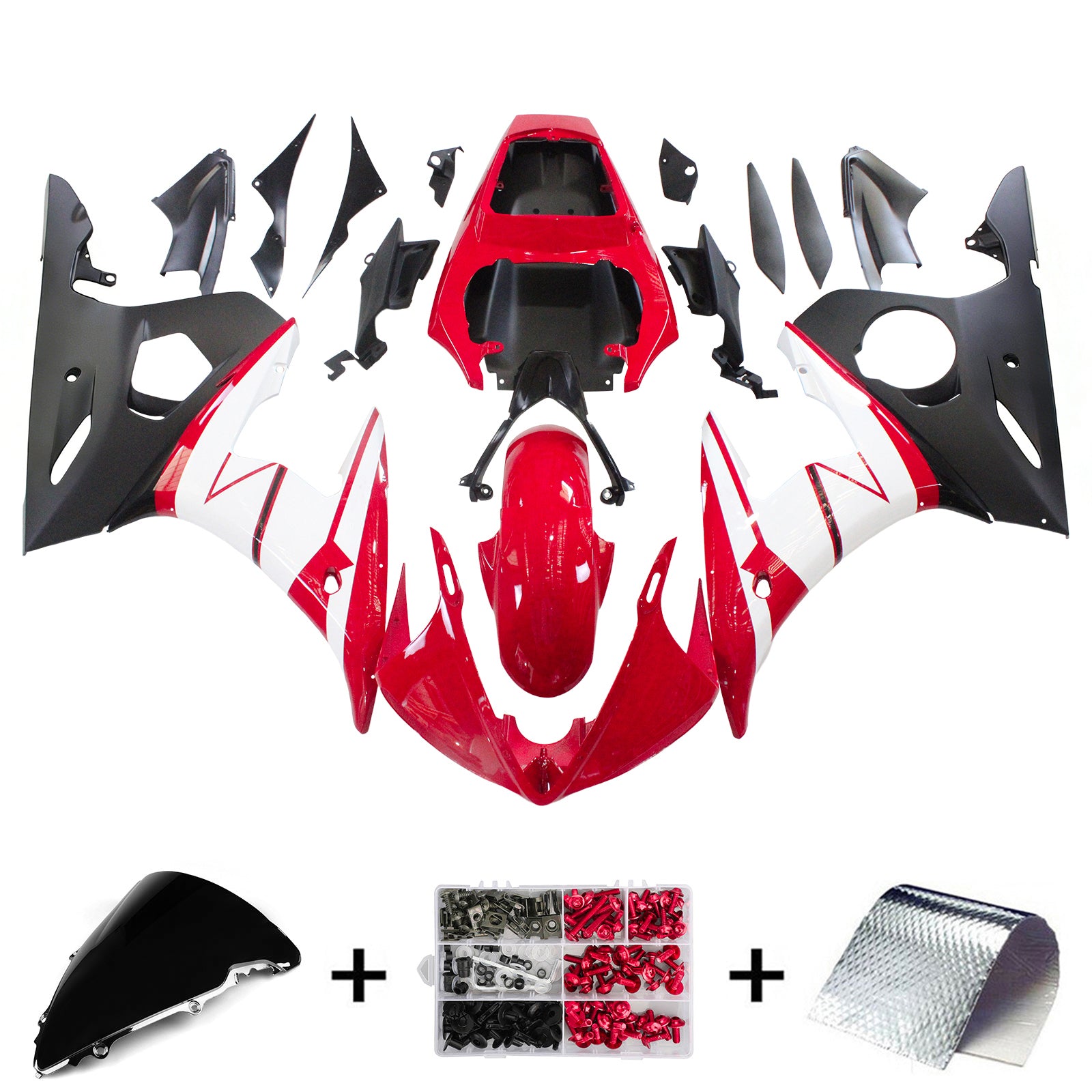 Kit carenado Amotopart para Yamaha YZF 600 R6 2005 generico