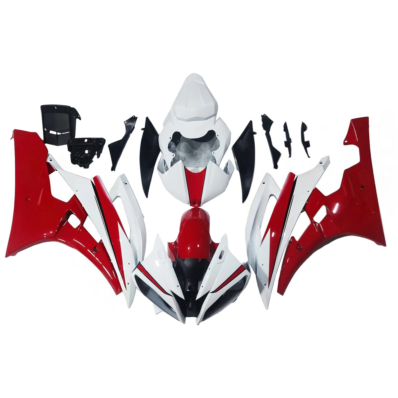 Carene Amotopart 2006-2007 Yamaha YZF-R6 Bianco Rosso Michelin R6 Generico