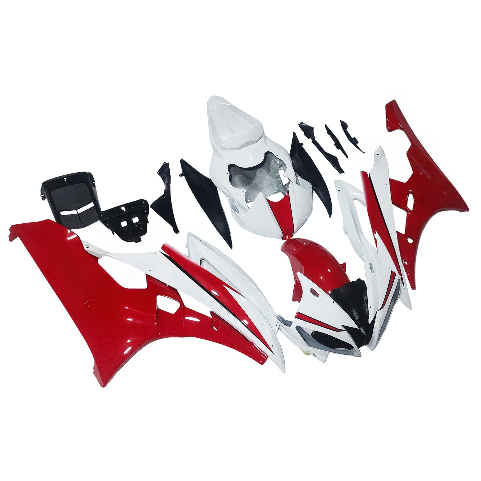 Carene Amotopart 2006-2007 Yamaha YZF-R6 Bianco Rosso Michelin R6 Generico