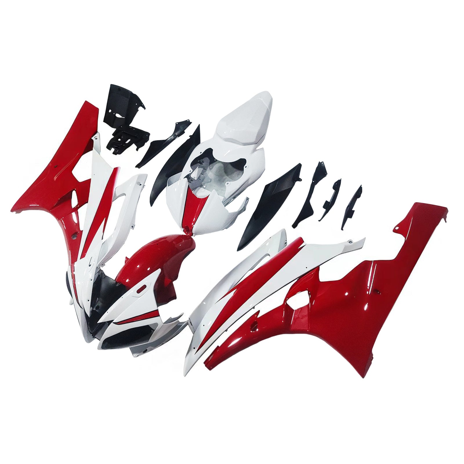 Carene Amotopart 2006-2007 Yamaha YZF-R6 Bianco Rosso Michelin R6 Generico