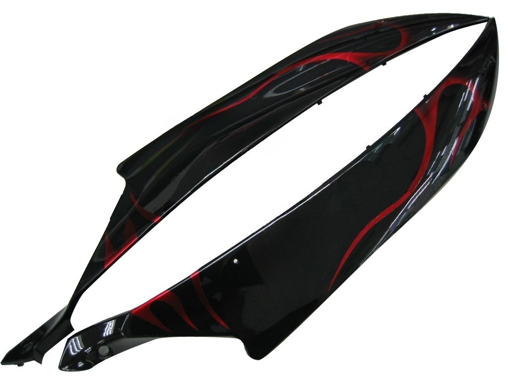 Ranges Amotopart 2006-2007 Yamaha YZF-R6 Črni in rdeči plamen R6 generic