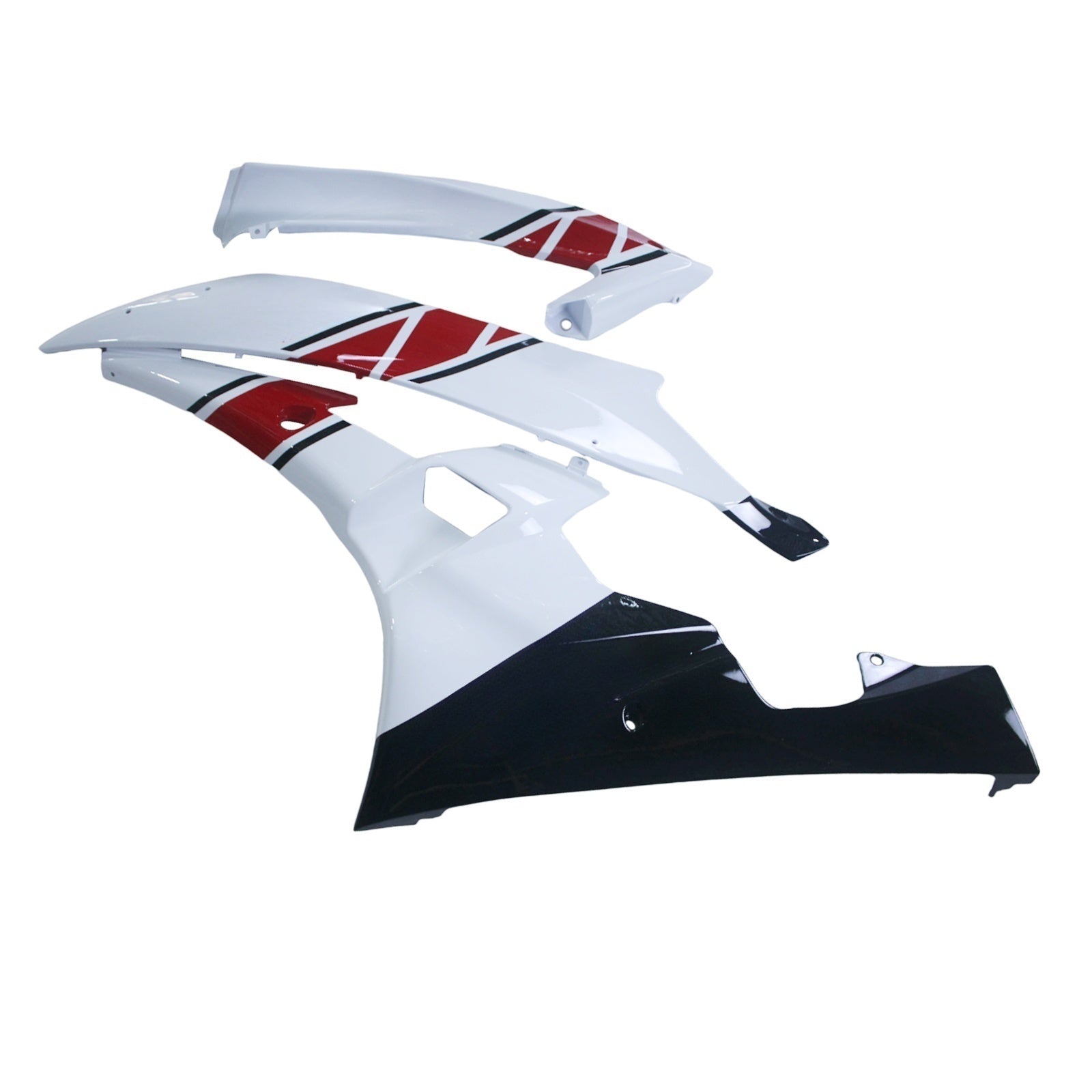 Carénages Amotopart 2006-2007 Yamaha YZF-R6 Blanc Rouge Noir R6 Generic