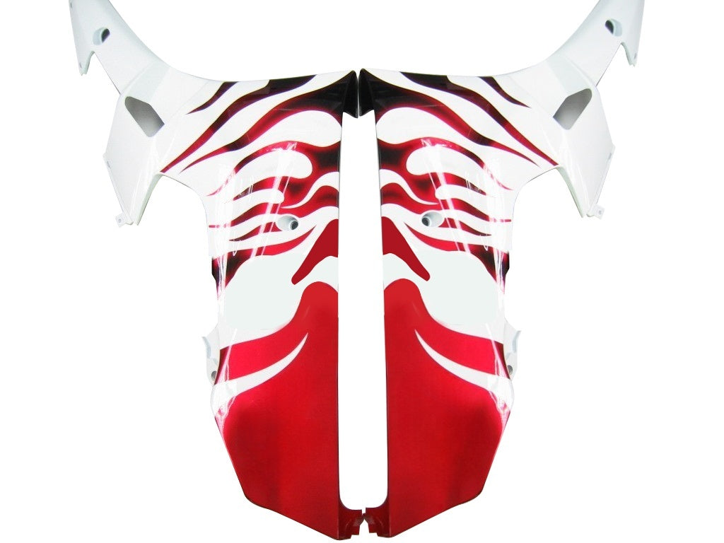 Carénages Amotopart 2006-2007 Yamaha YZF-R6 White & Red Flame R6 Generic