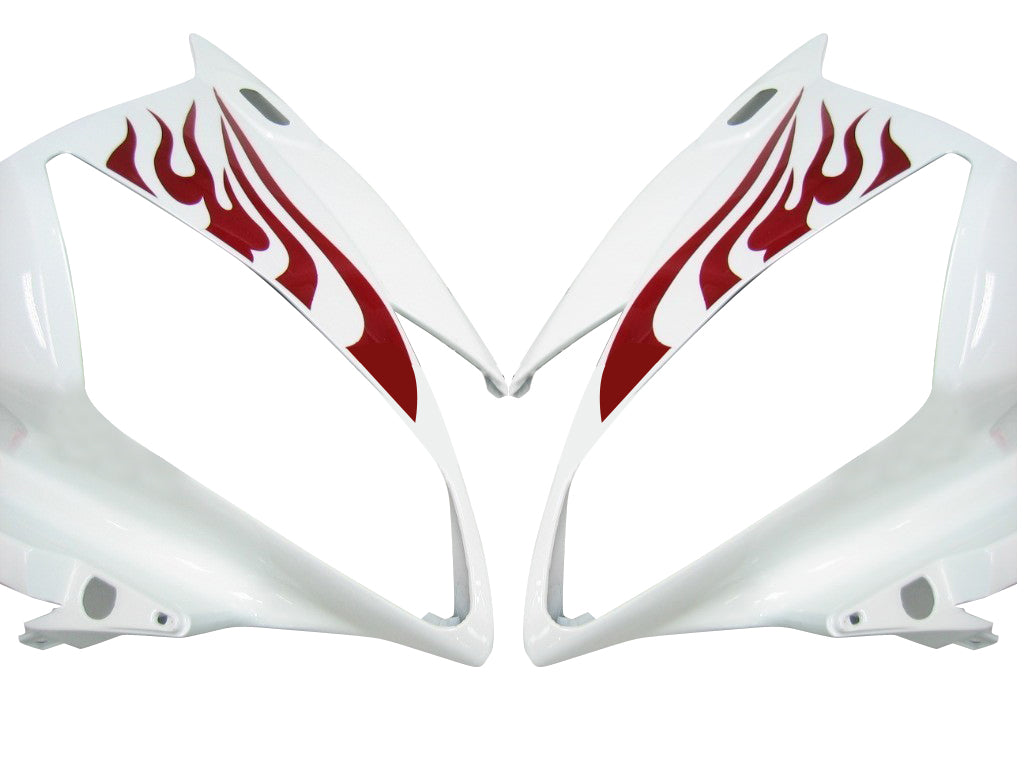 Carénages Amotopart 2006-2007 Yamaha YZF-R6 White & Red Flame R6 Generic