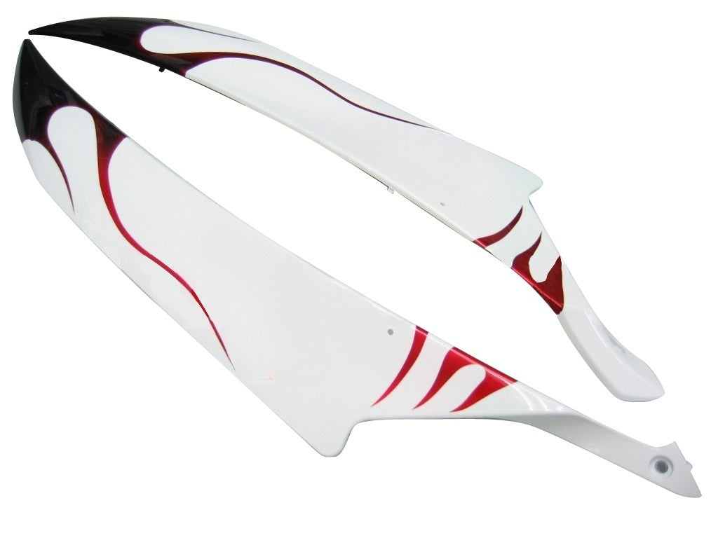 Carénages Amotopart 2006-2007 Yamaha YZF-R6 White & Red Flame R6 Generic