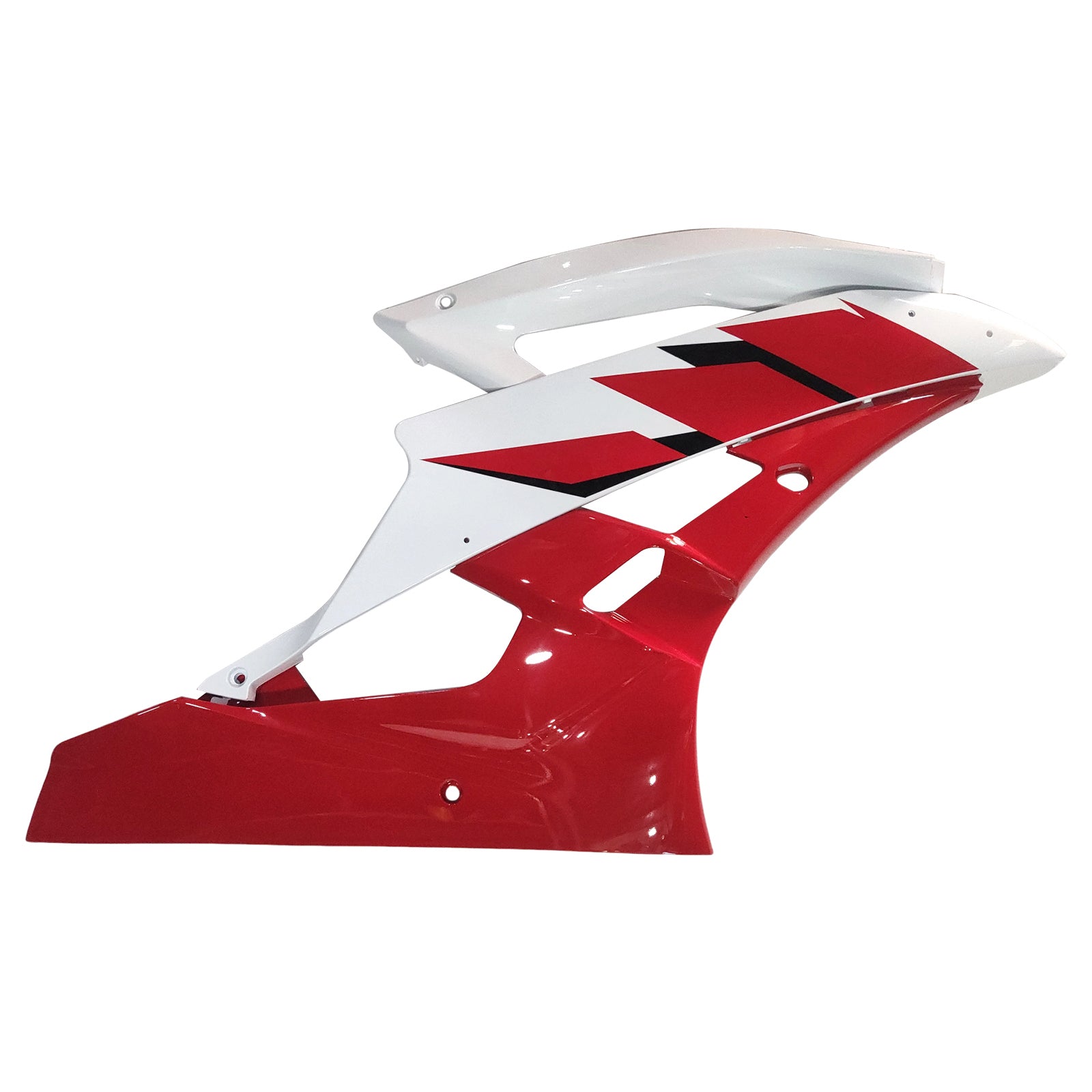 Amotopart Kit de carénage pour Yamaha YZF R6 YZF-R6 2006-2007 Rouge Blanc Générique