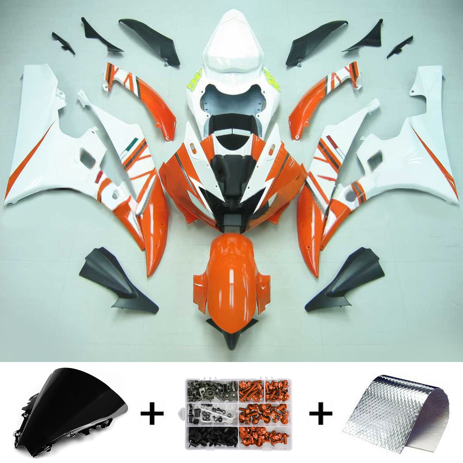 Kit de carénage Amotopart pour Yamaha YZF 600 R6 2006-2007 générique