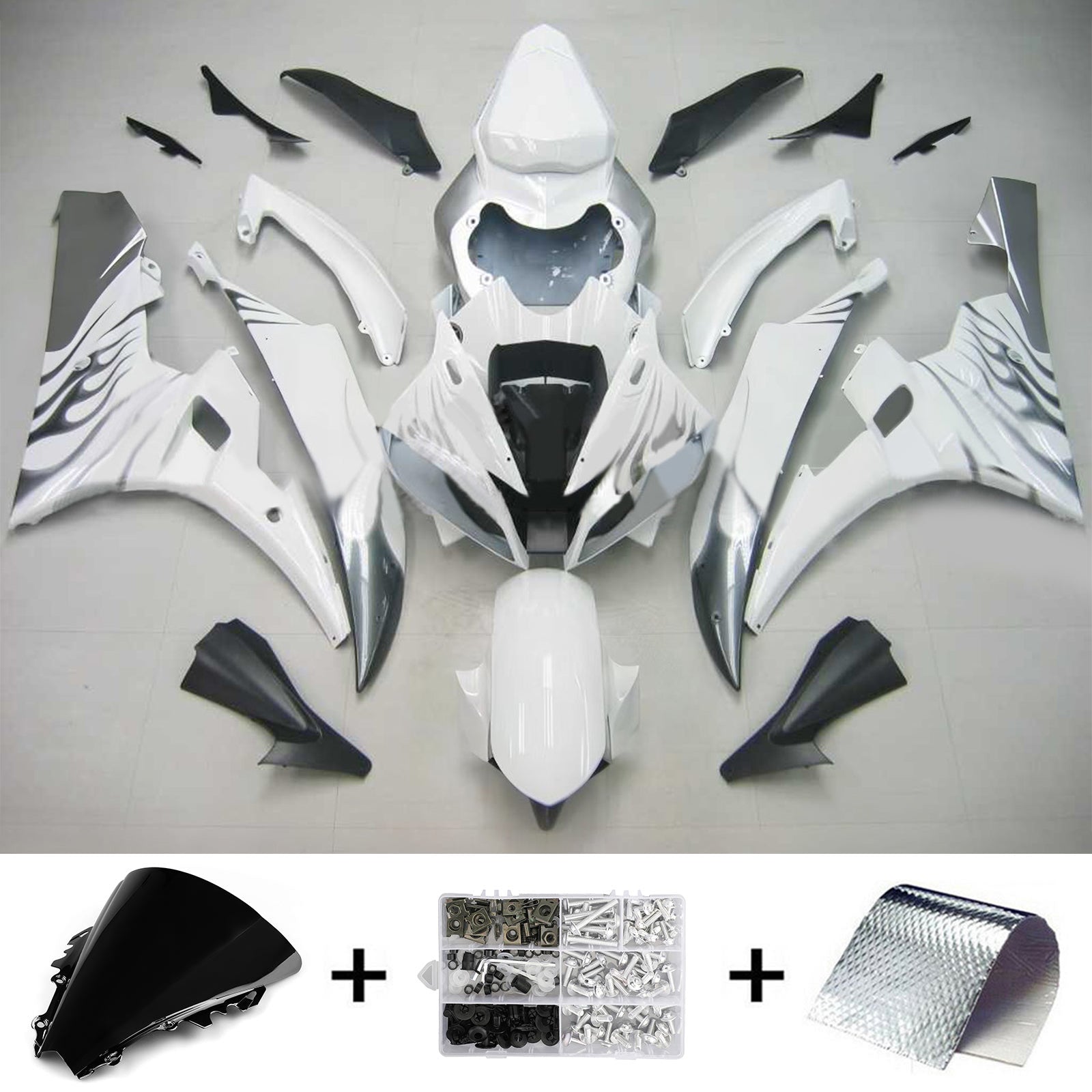 Kit de carénage Amotopart pour Yamaha YZF 600 R6 2006-2007 générique