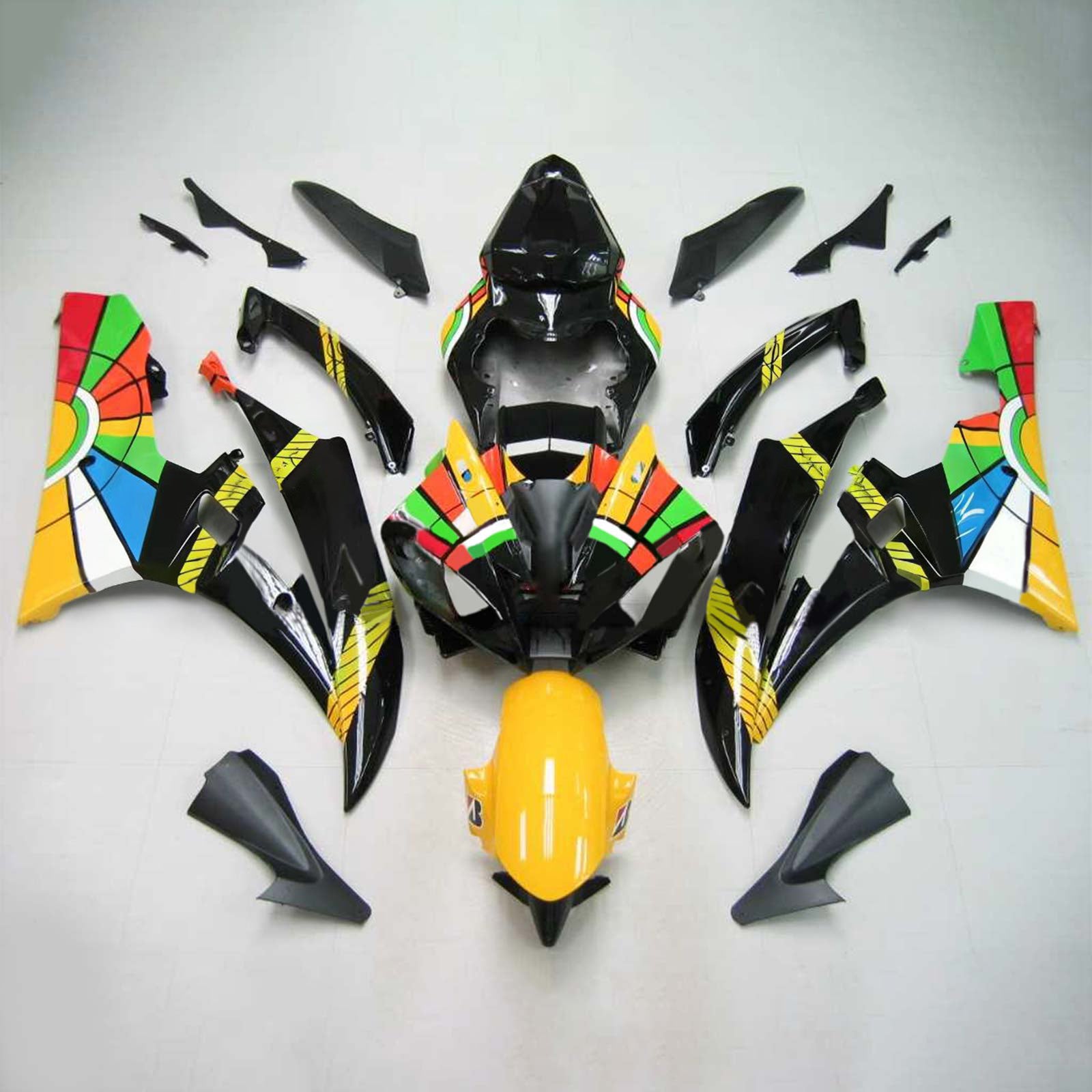 Kit de carénage Amotopart pour Yamaha YZF 600 R6 2006-2007 générique