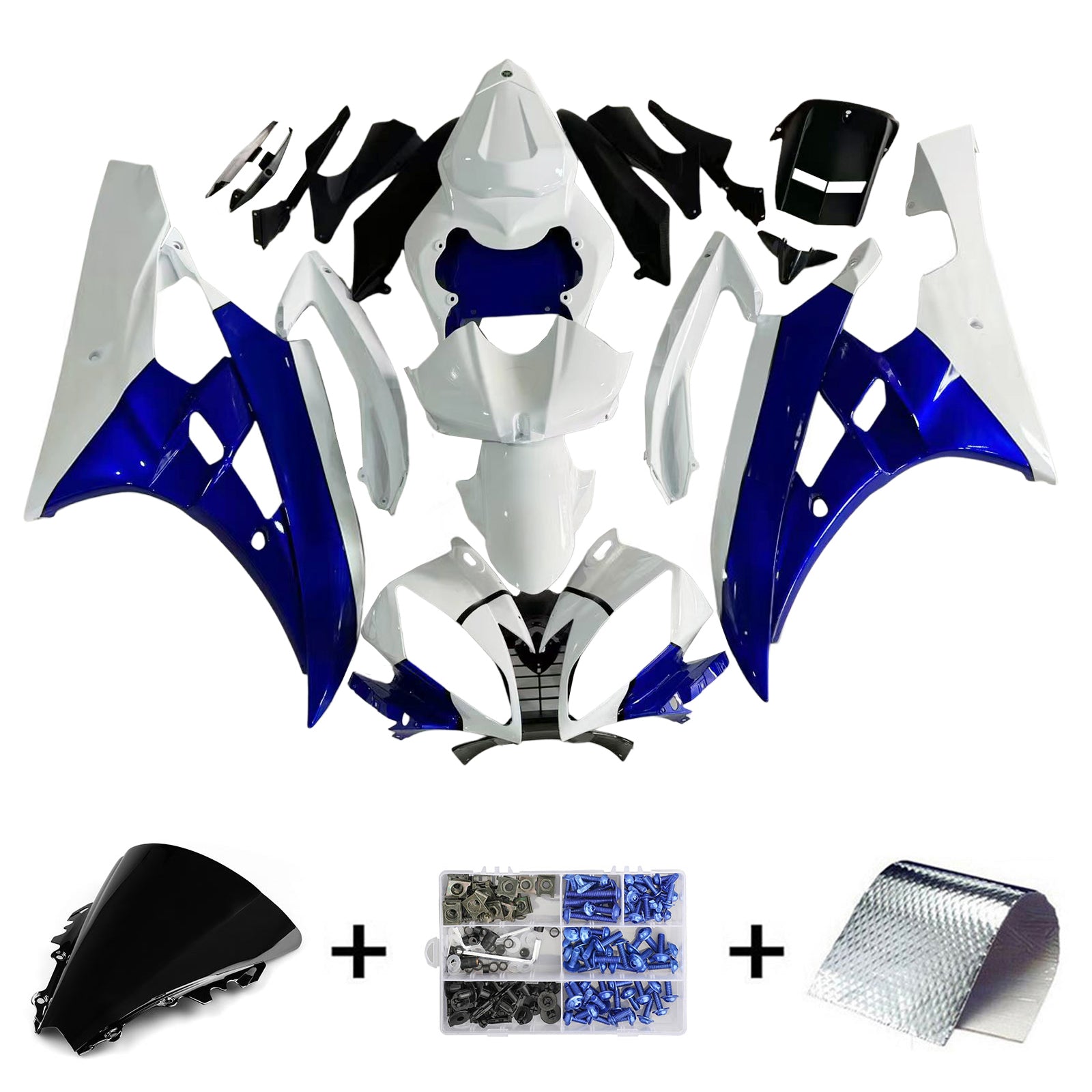 Kit de carénage Amotopart pour Yamaha YZF 600 R6 2006-2007 générique