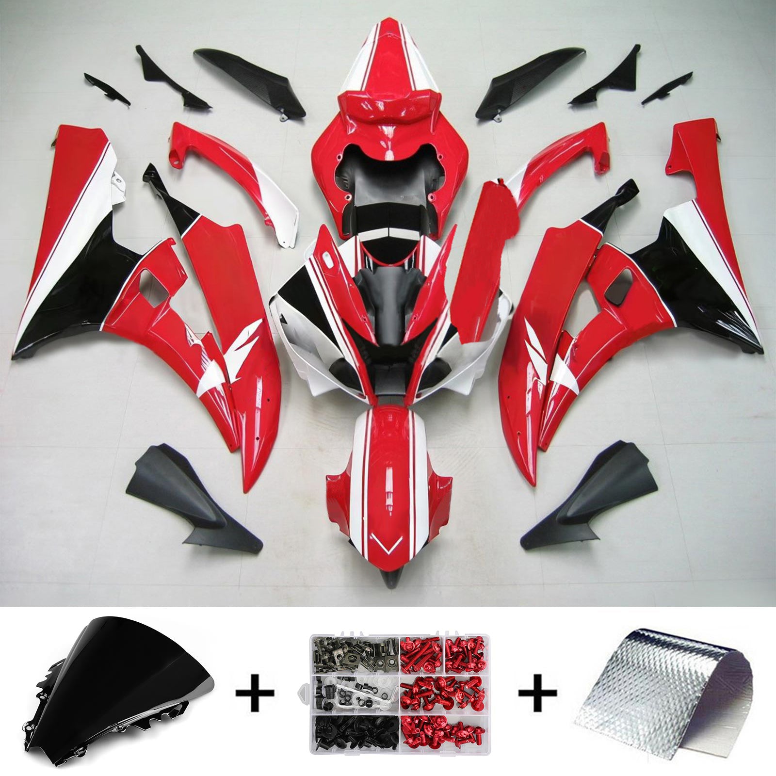 Injection Fairing Kit Bodywork Plastic ABS fit For Yamaha YZF 600 R6 2006-2007
