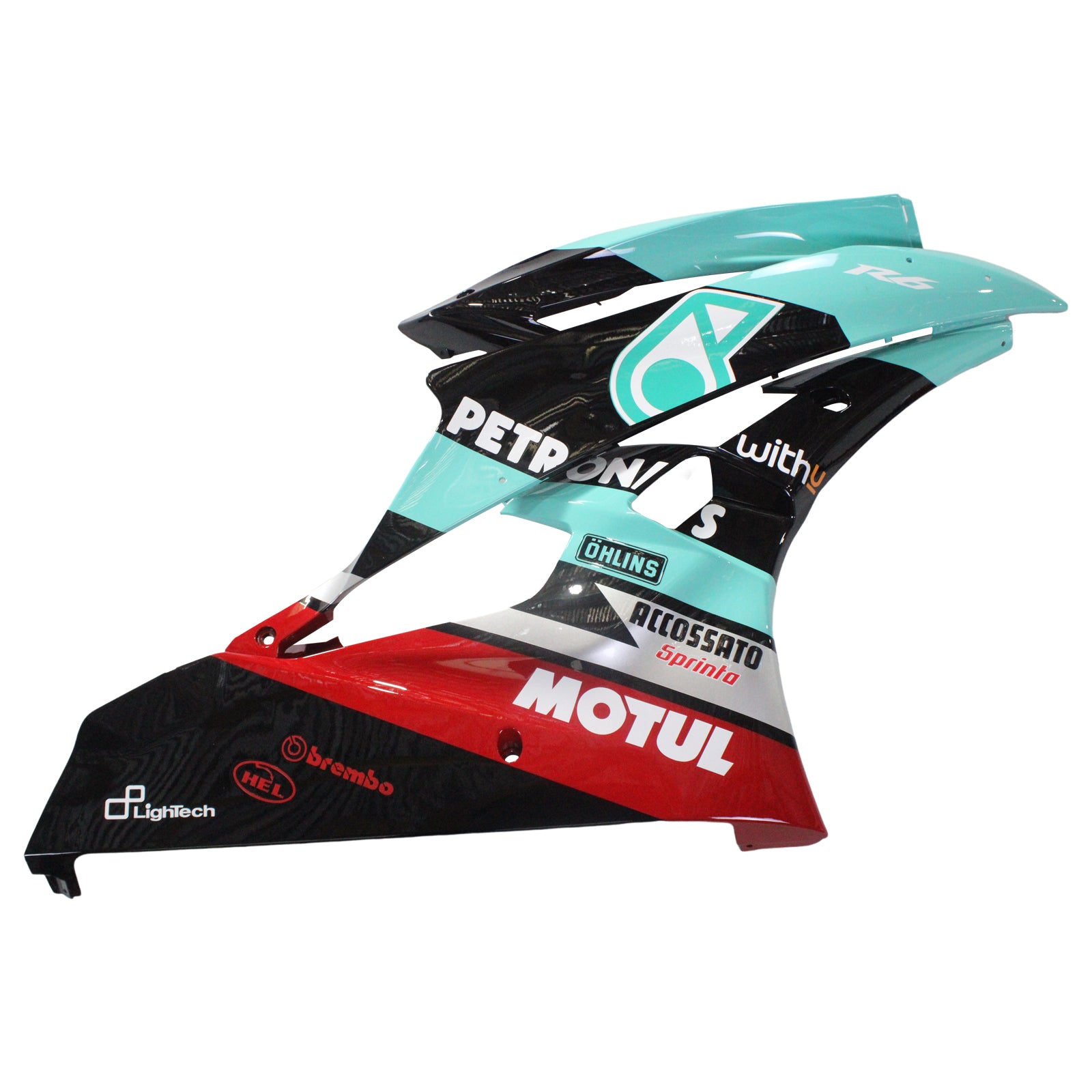 Amotopart Yamaha YZF 600 R6 2006-2007 Kit Carénage Carrosserie Plastique ABS