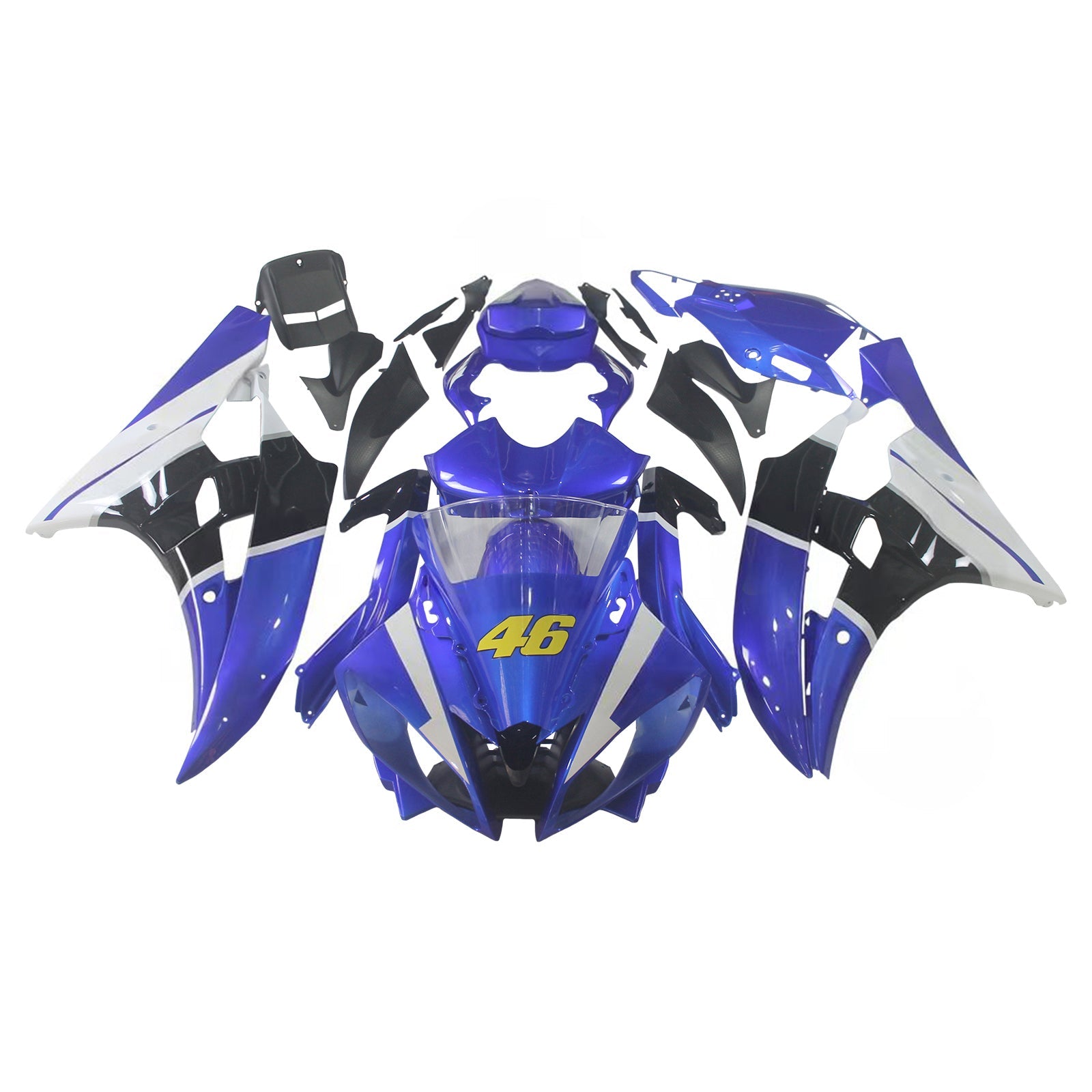 Amotopart Yamaha YZF 600 R6 2006-2007 Kit Carrosserie Plastic Abs