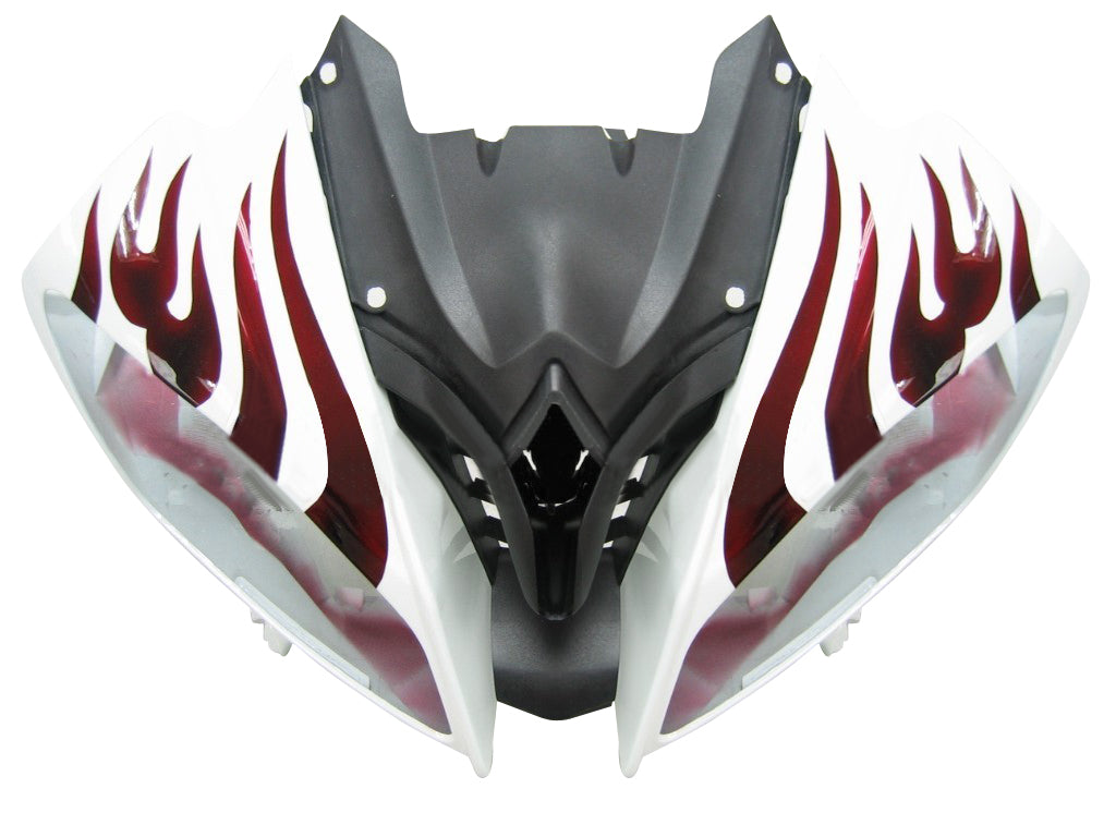 Carénages Amotopart 2008-2016 Yamaha YZF-R6 White & Red Flame R6 Generic
