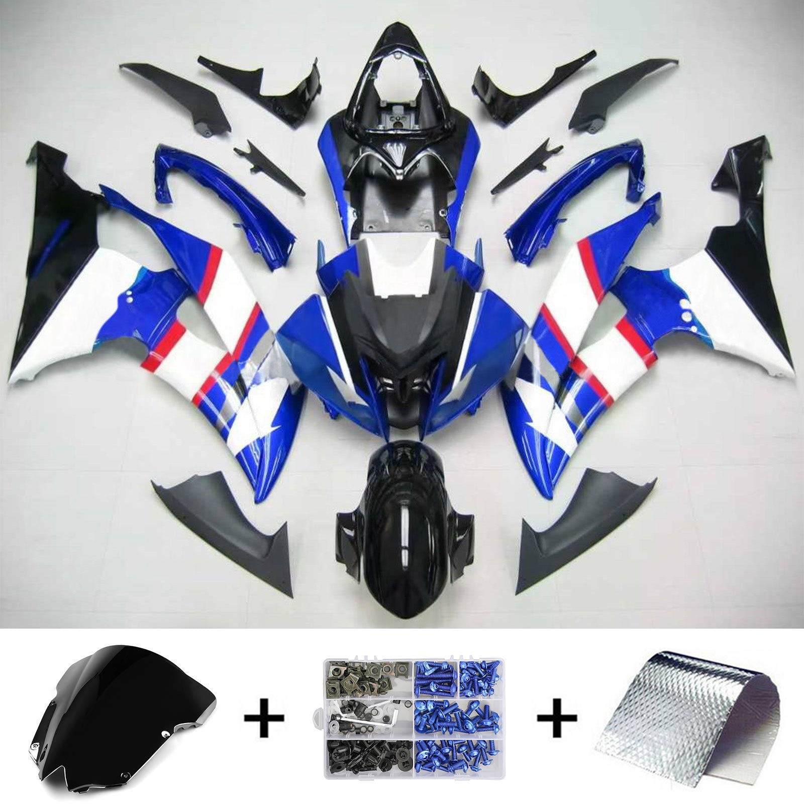 Kit carena Amotopart per Yamaha YZF 600 R6 2008-2016 generico