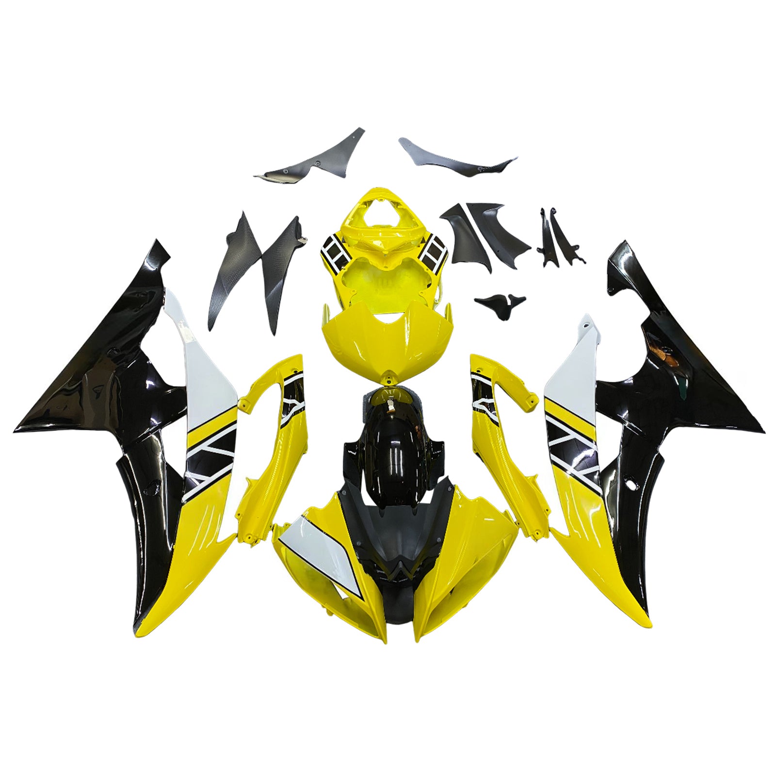 Kit de carénage Amotopart pour Yamaha YZF 600 R6 2008-2016 générique