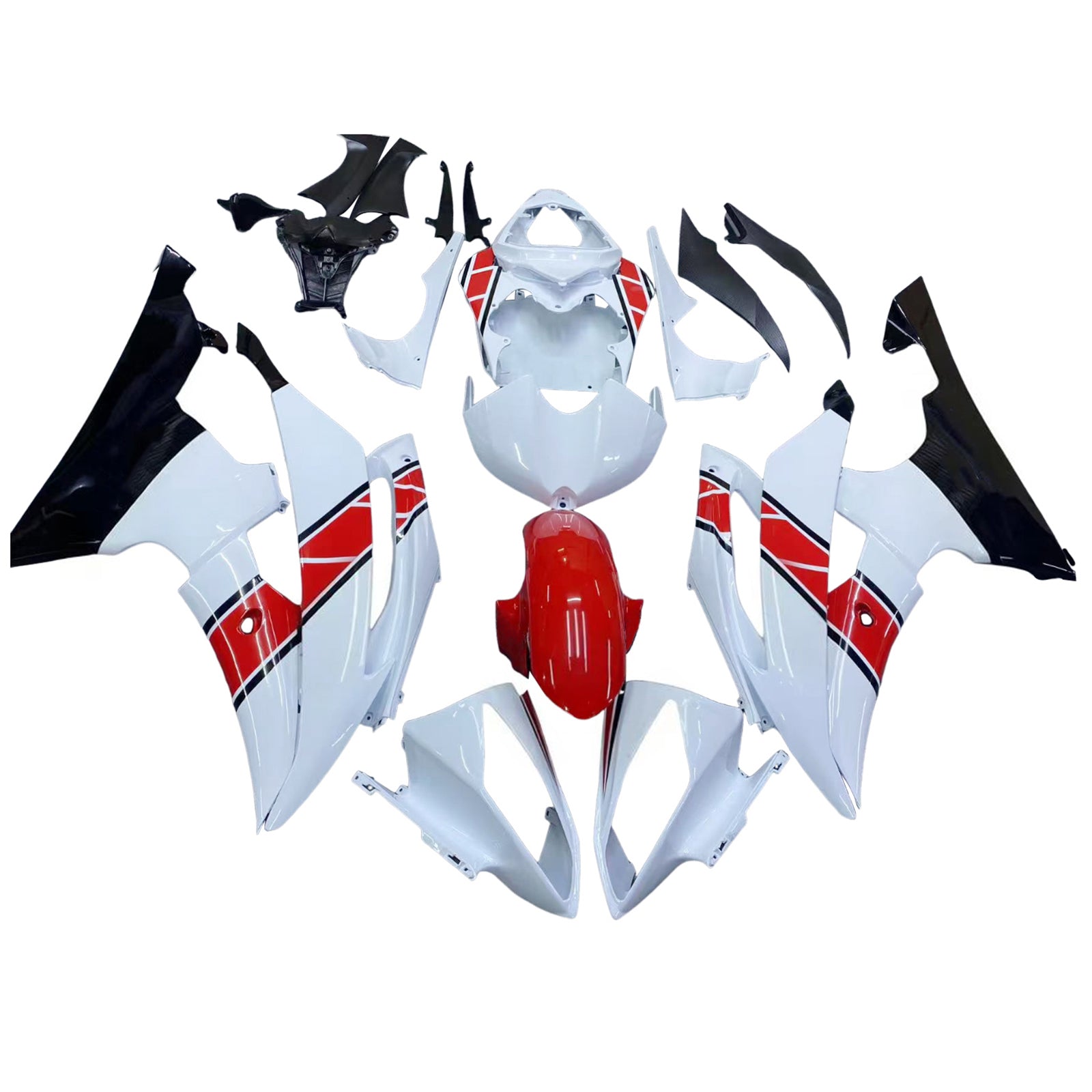 Amotopart Fairing Zestaw dla Yamaha YZF 600 R6 2008-2016 Ogólny