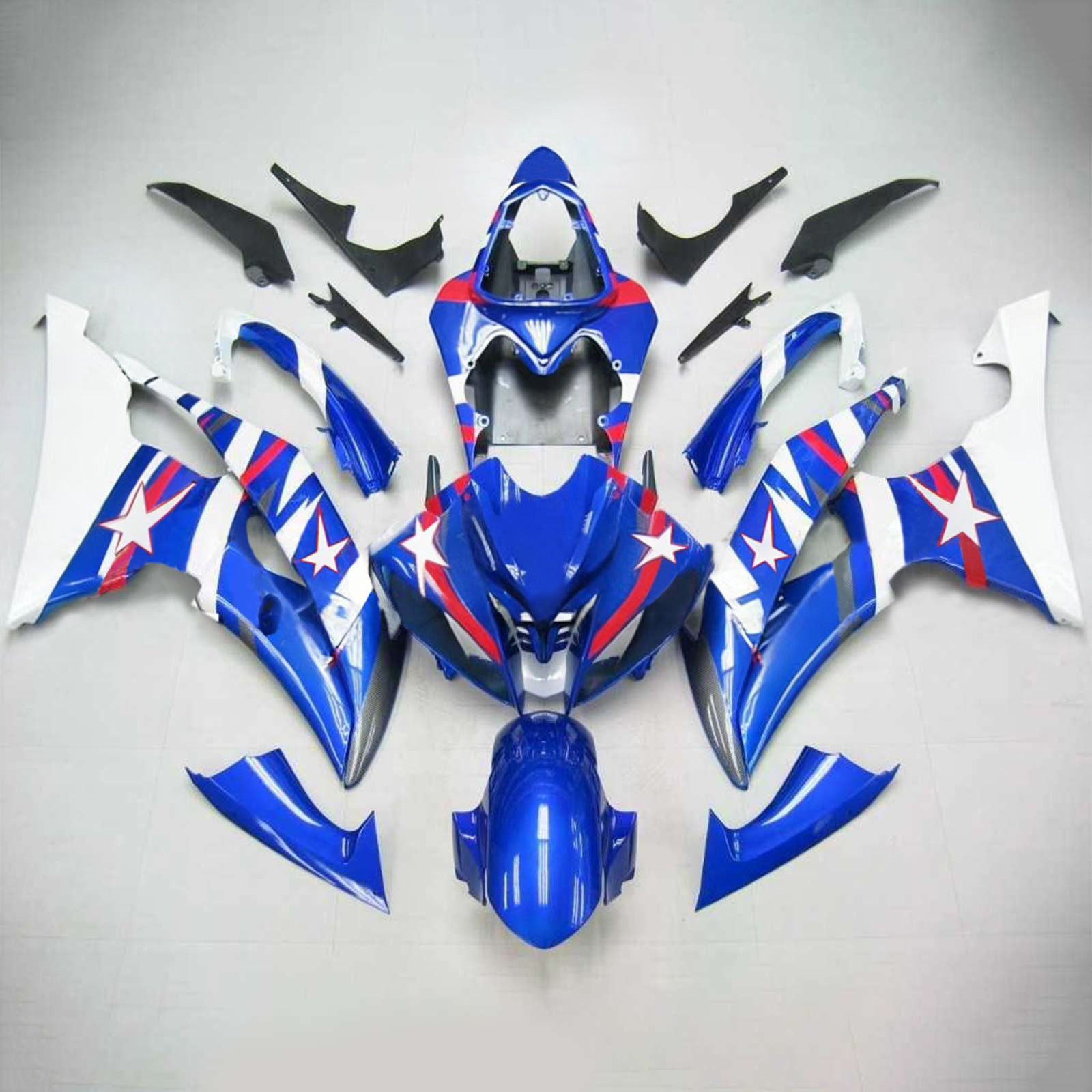 Kit de carénage Amotopart pour Yamaha YZF 600 R6 2008-2016 générique