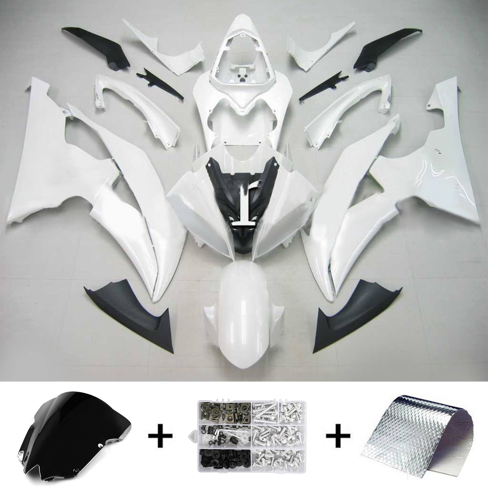Kit de carénage Amotopart pour Yamaha YZF 600 R6 2008-2016 générique