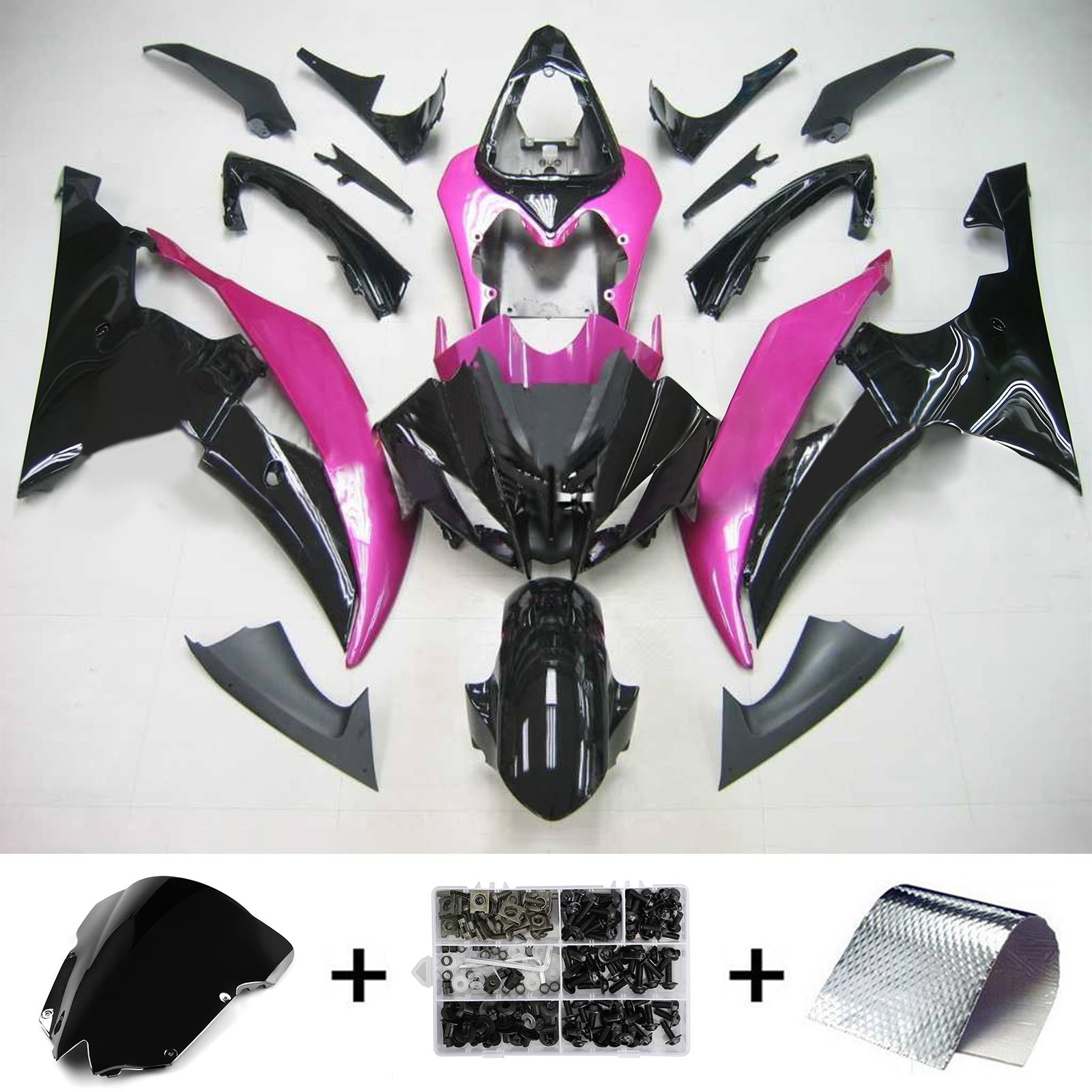 Kit de carénage Amotopart pour Yamaha YZF 600 R6 2008-2016 générique