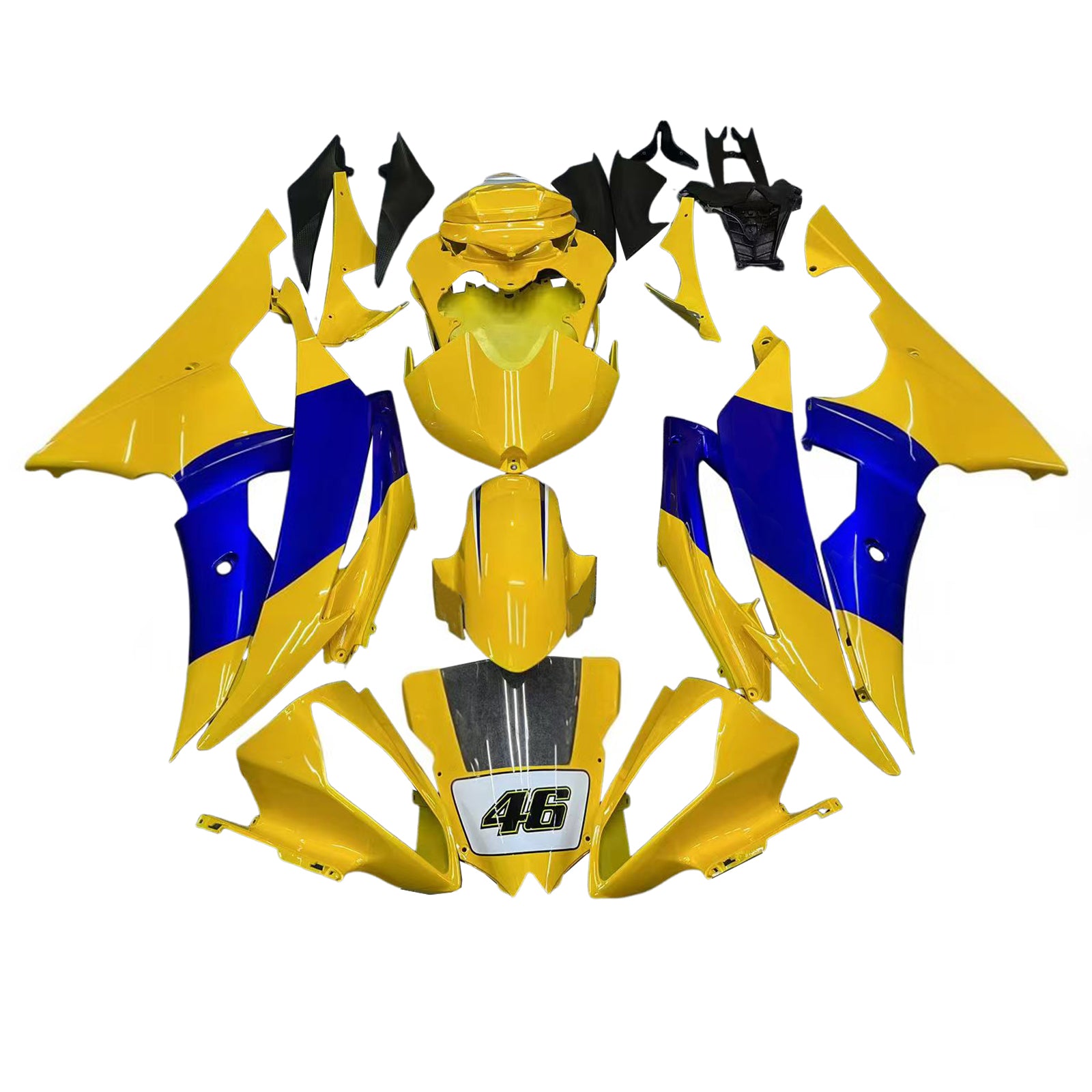 Kit de carénage Amotopart pour Yamaha YZF 600 R6 2008-2016 générique