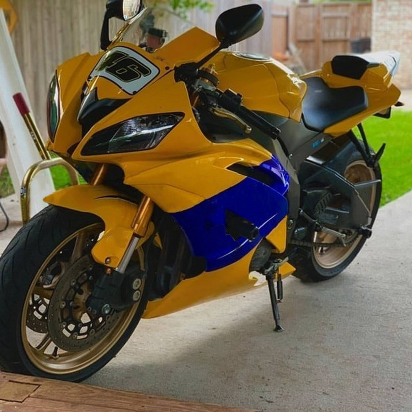 Kit de carénage Amotopart pour Yamaha YZF 600 R6 2008-2016 générique