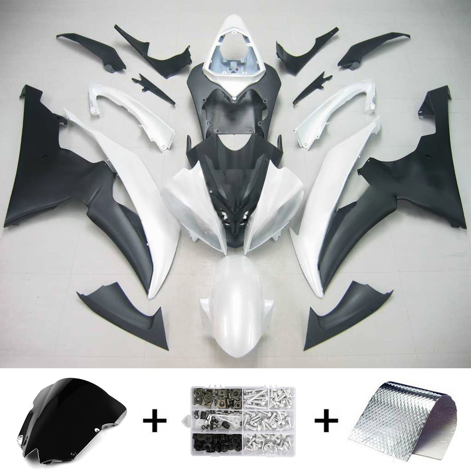 Kit de carénage Amotopart pour Yamaha YZF 600 R6 2008-2016 générique