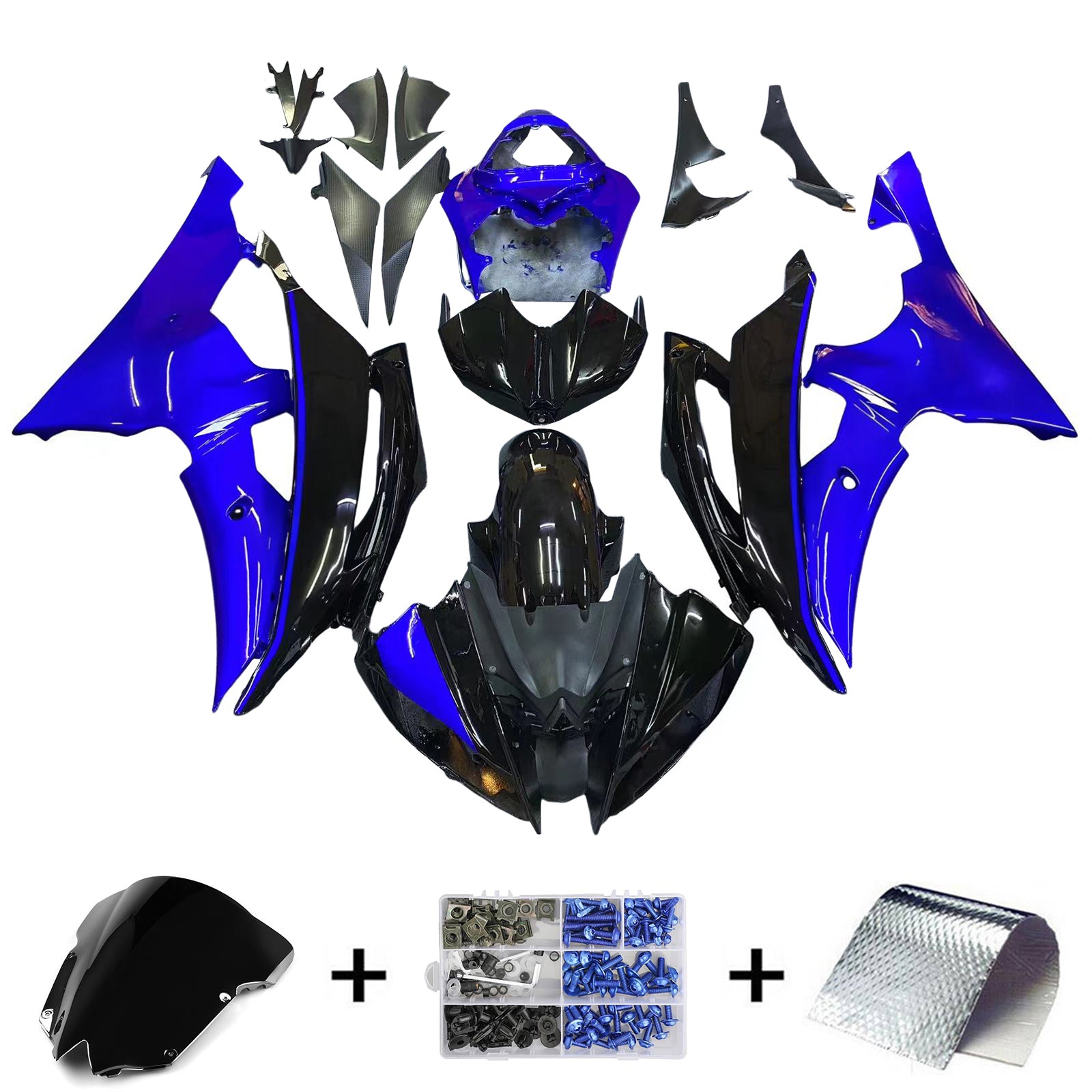 Kit carenatura Amotopart per Yamaha YZF 600 R6 2008-2016 Generico