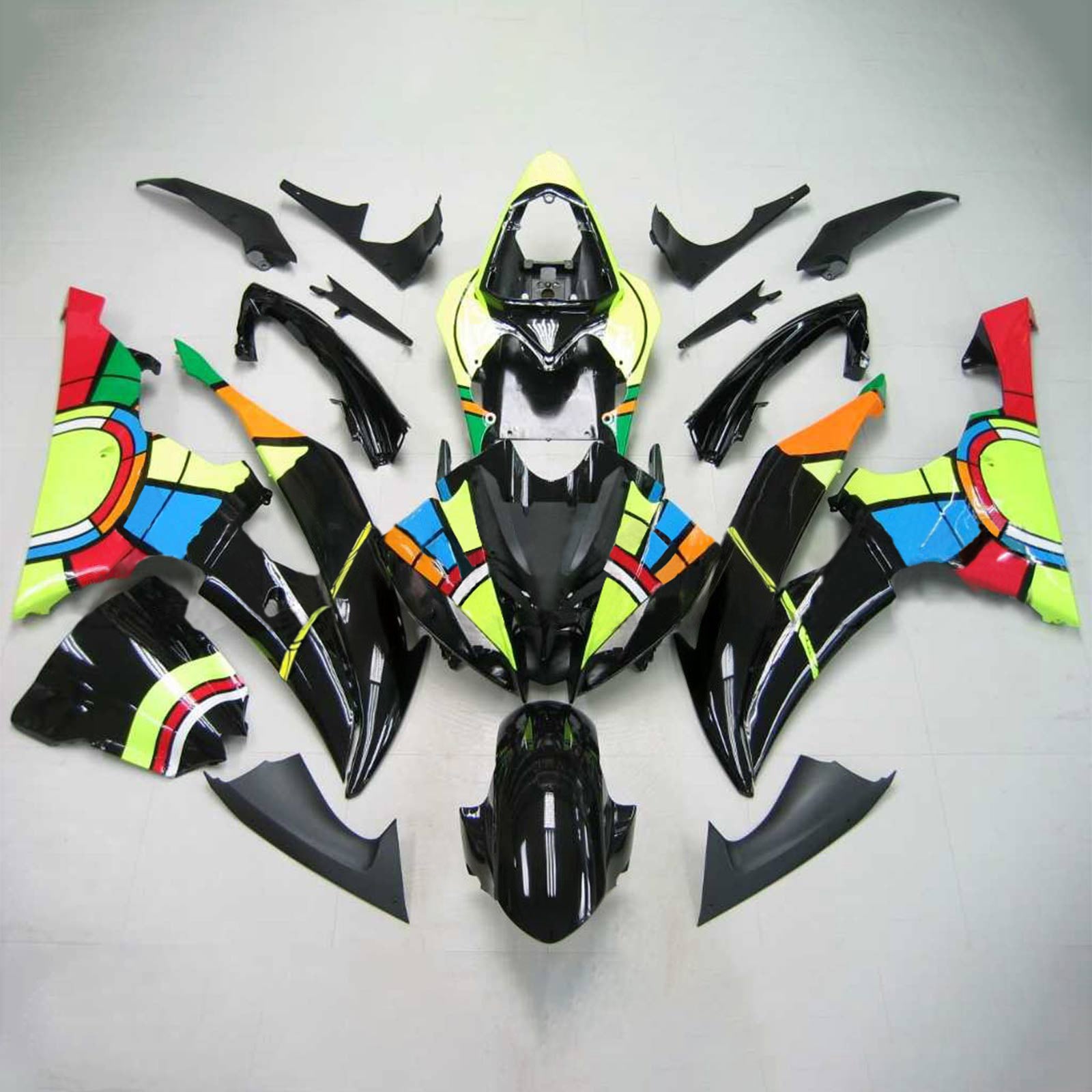 Kit de carénage Amotopart pour Yamaha YZF 600 R6 2008-2016 générique
