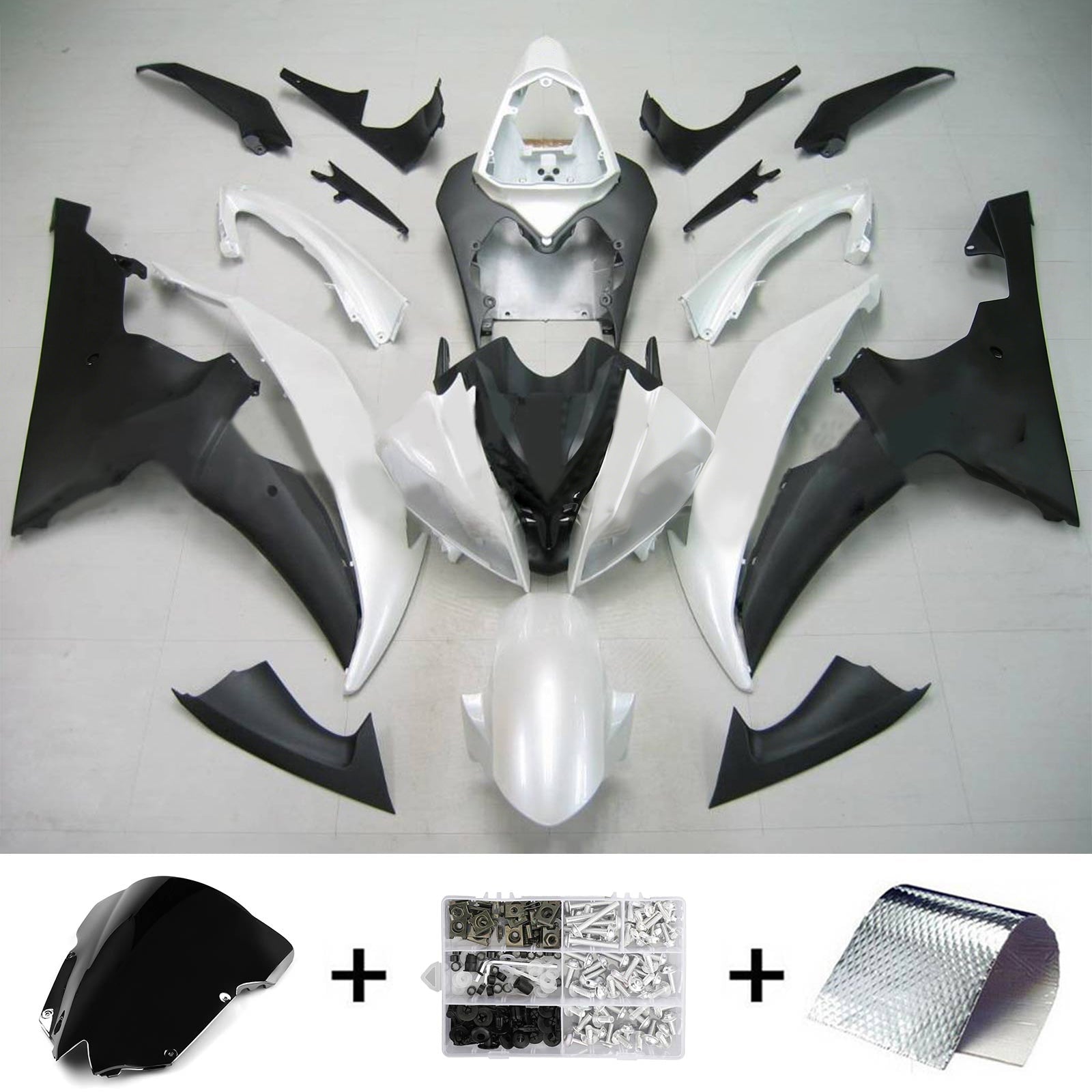 Kit de carénage Amotopart pour Yamaha YZF 600 R6 2008-2016 générique