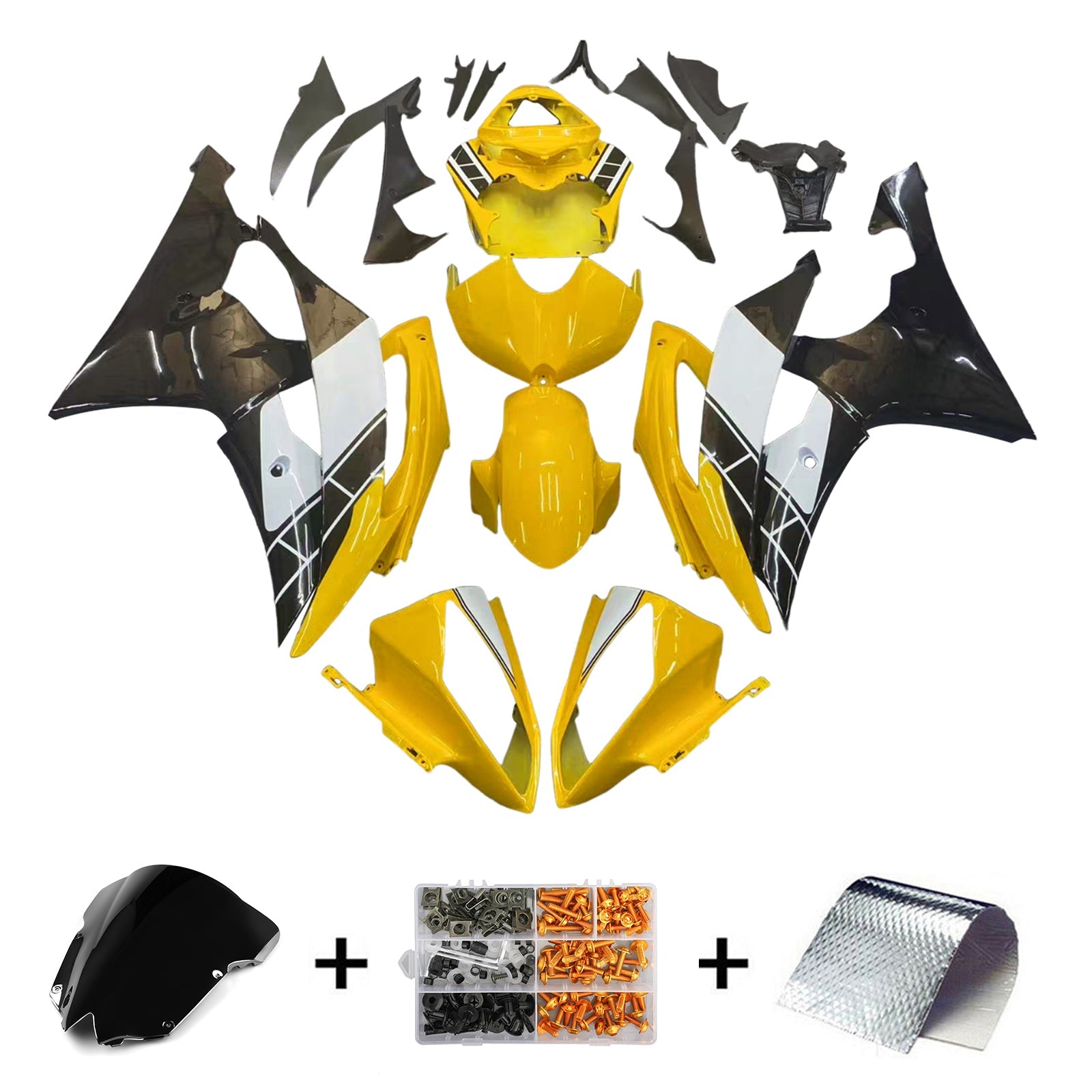 Injektiotapapakkaus, ABS-muovinen runko Yamaha YZF 600 R6 2008-2016